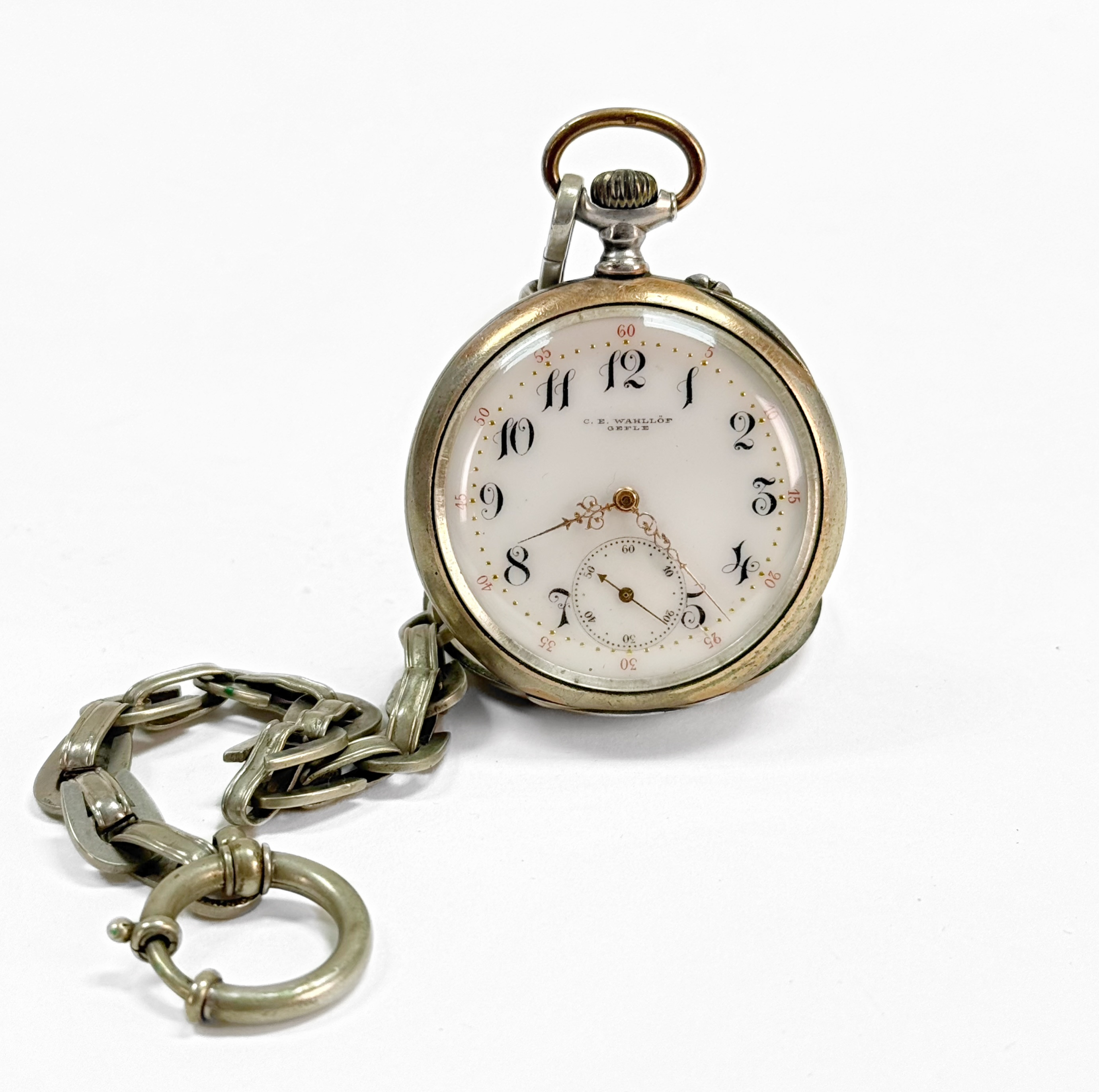 FICKUR - Silver, Longines, med kedja.