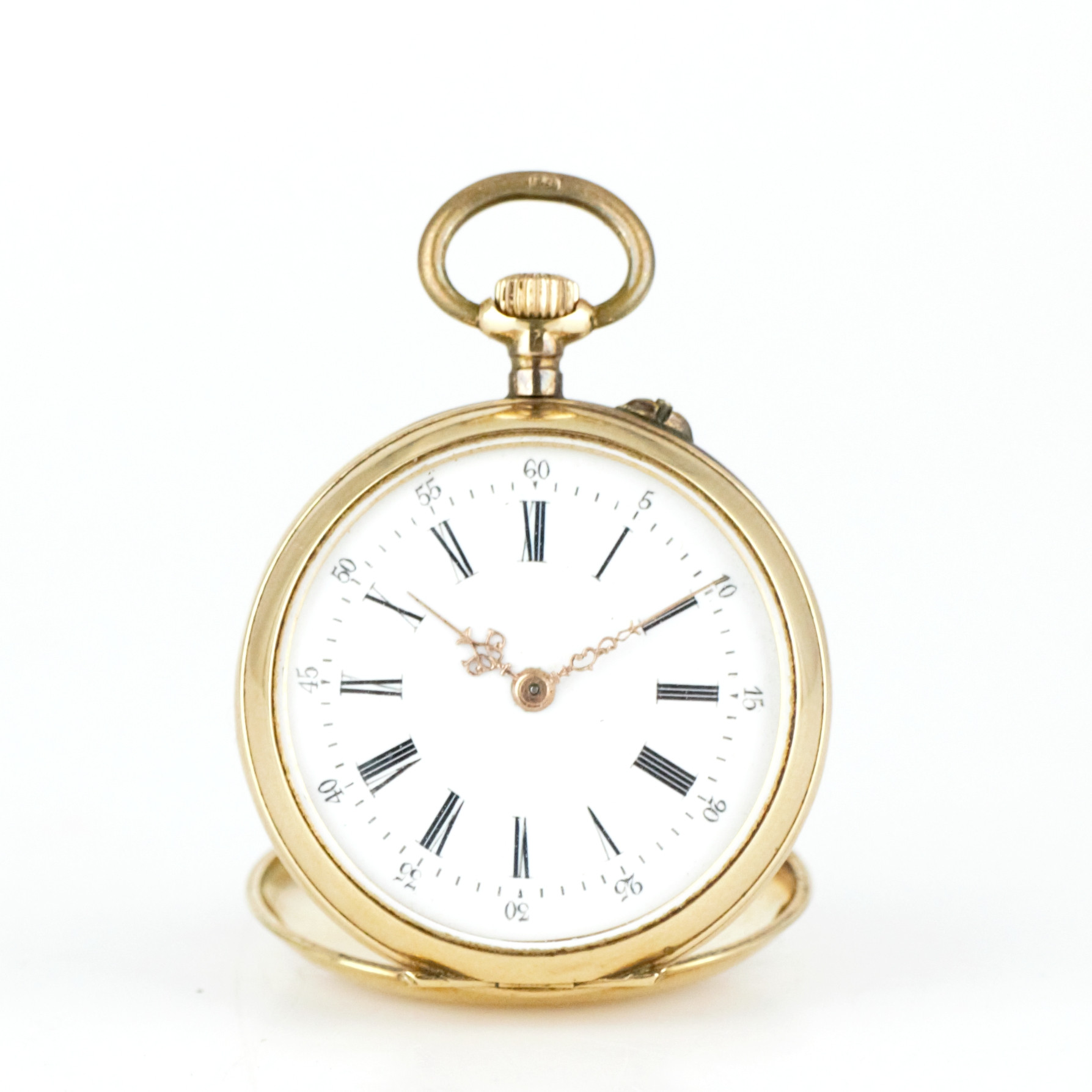 FICKUR, dam, ytterboett guld 14k, Schweiz, tidigt 1900-tal.