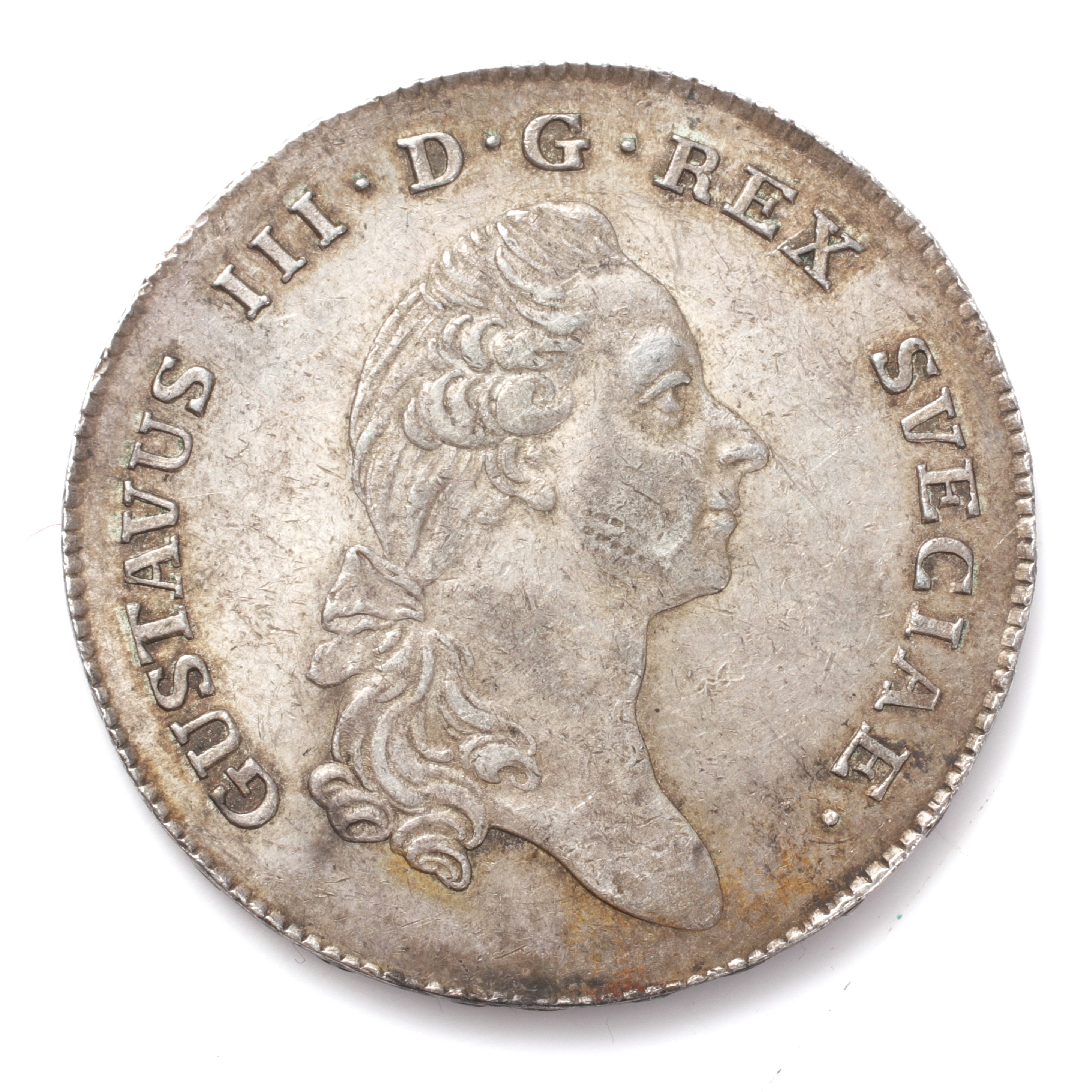 MYNT, silver, 1 Riksdaler, Gustav III, 1782.