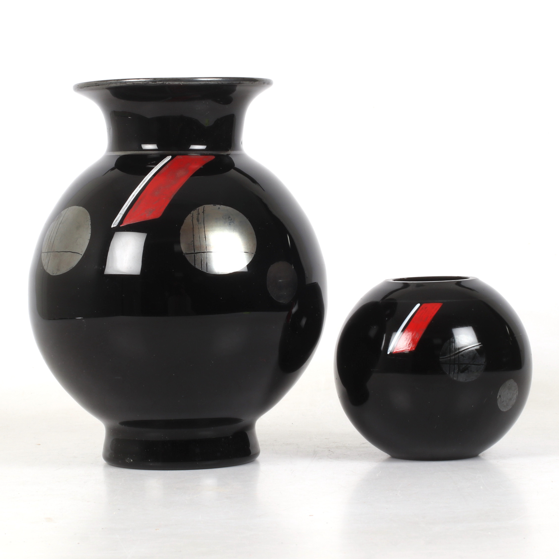 VASER, 2st, glas, Art Deco, 1920-30-tal.