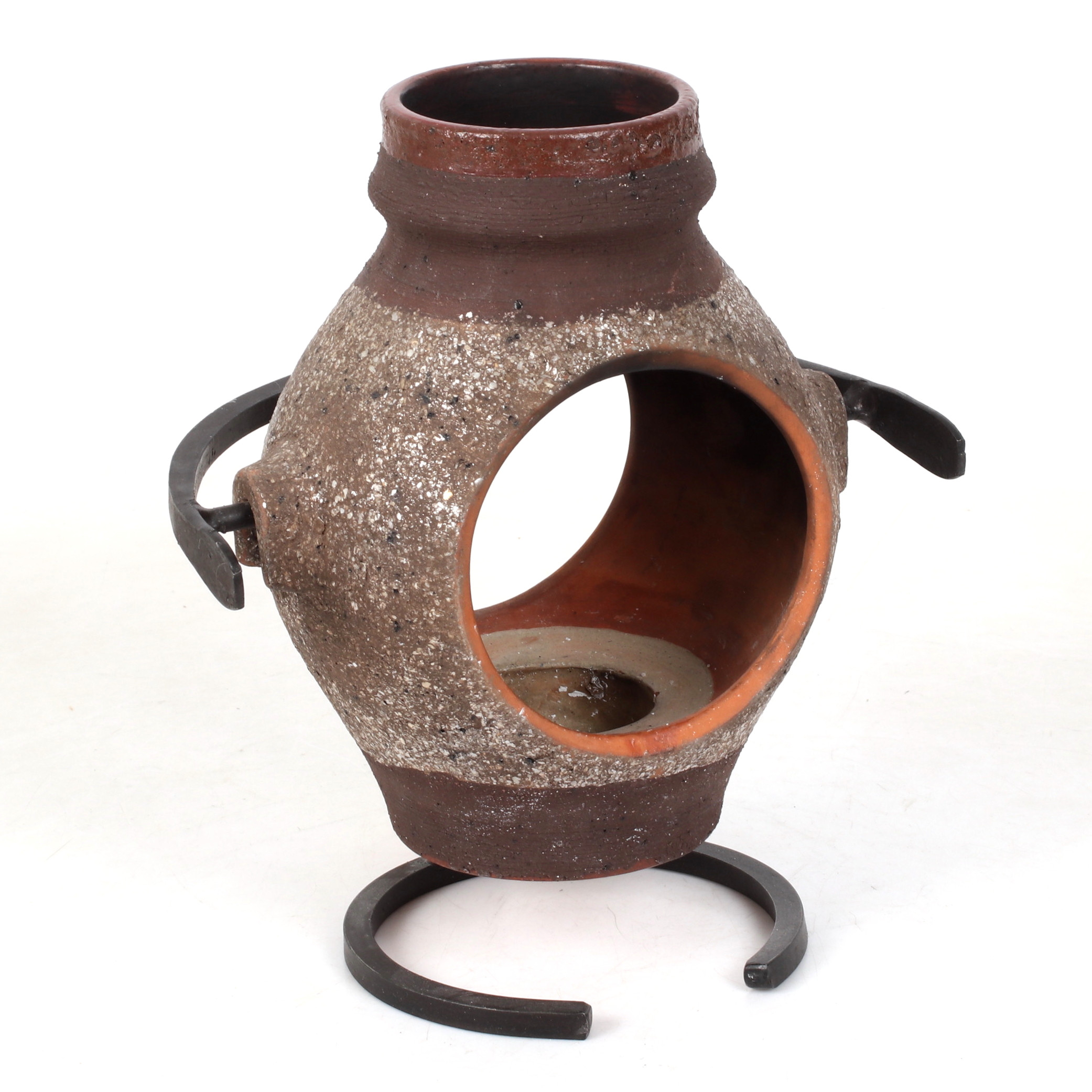 LJUSLYKTA, smide, lergods. Nittsjö. 1970/80-tal.