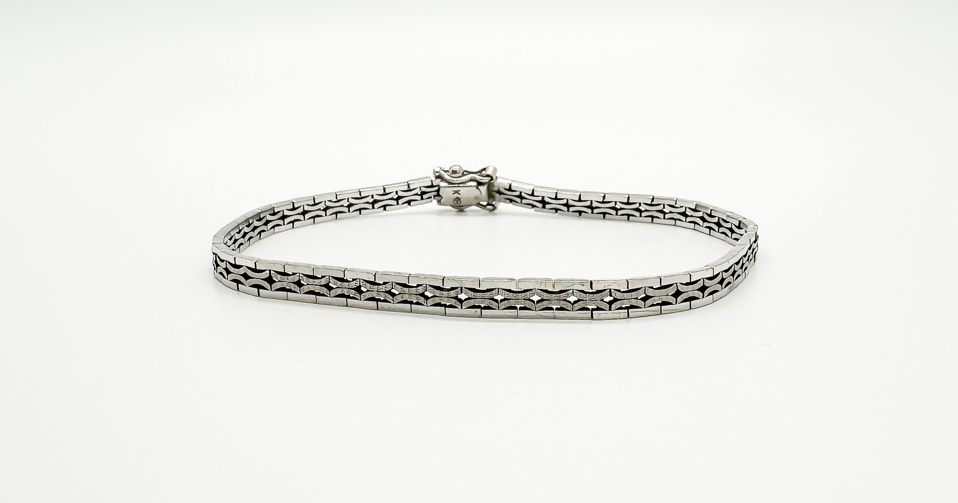 ARMBAND, 18k Vitguld.