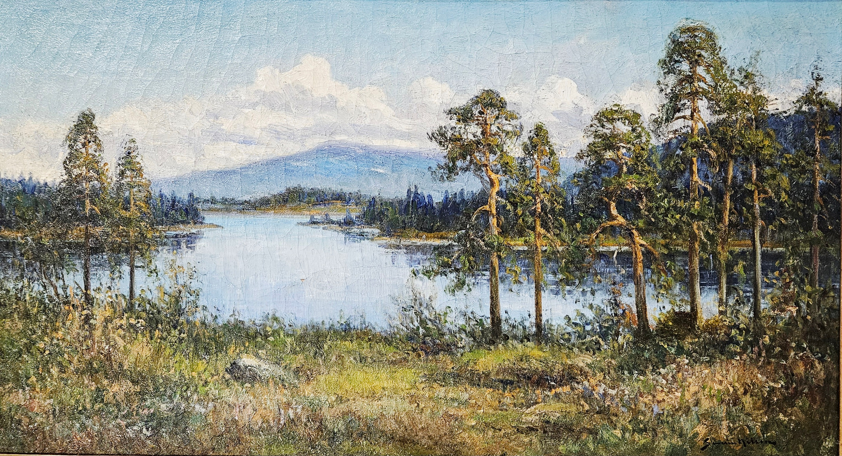SEVERIN NILSON. Landskap. Olja på duk, signerad Severin Nilson.