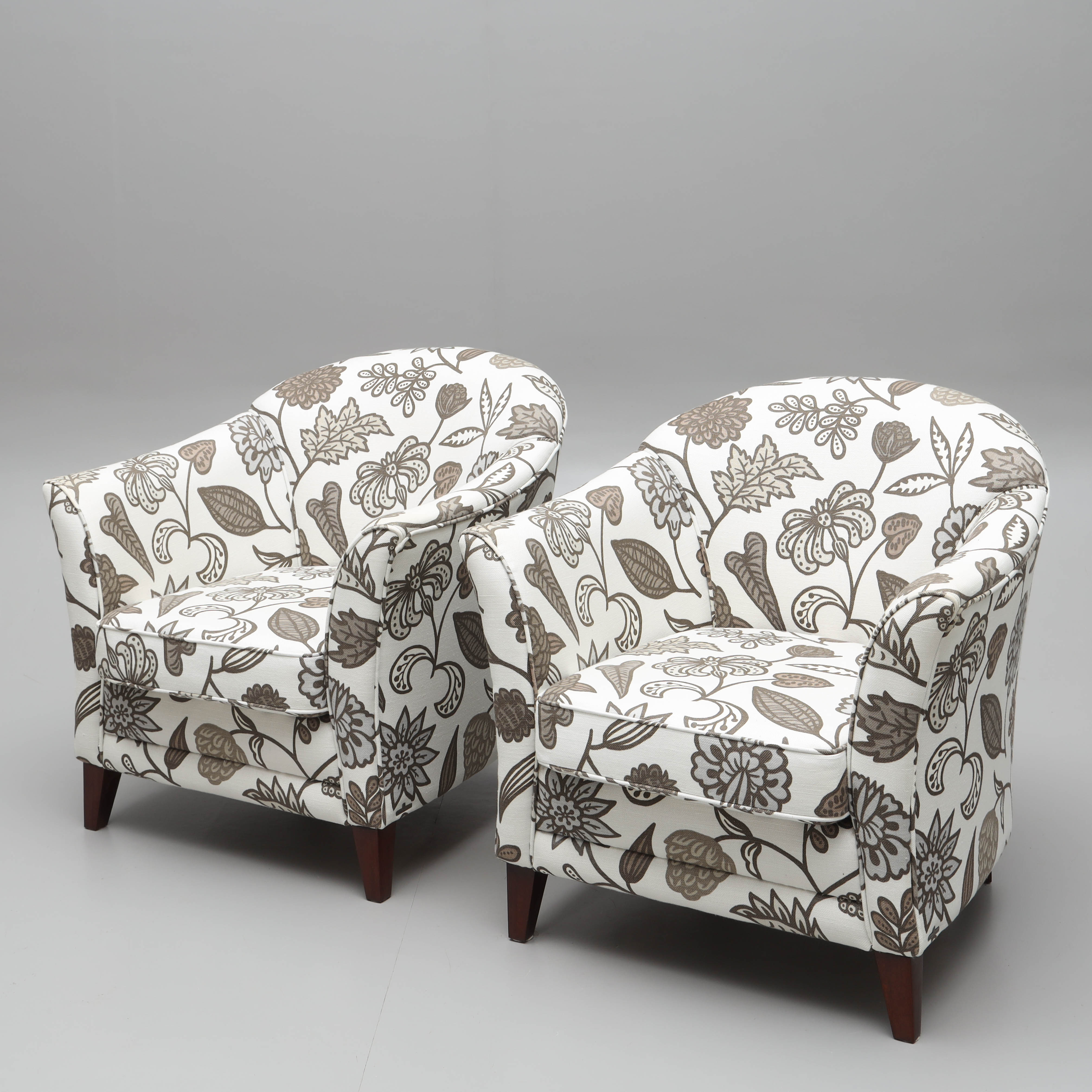 FÅTÖLJER, ett par, clubfåtöljer, Bröderna Andersson.