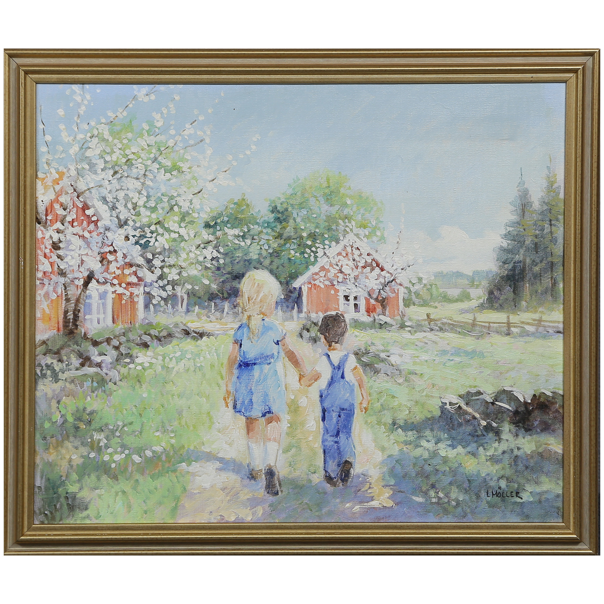 LENNART MÖLLER. (f. 1935) OLJA PÅ DUK, SIGNERAD.