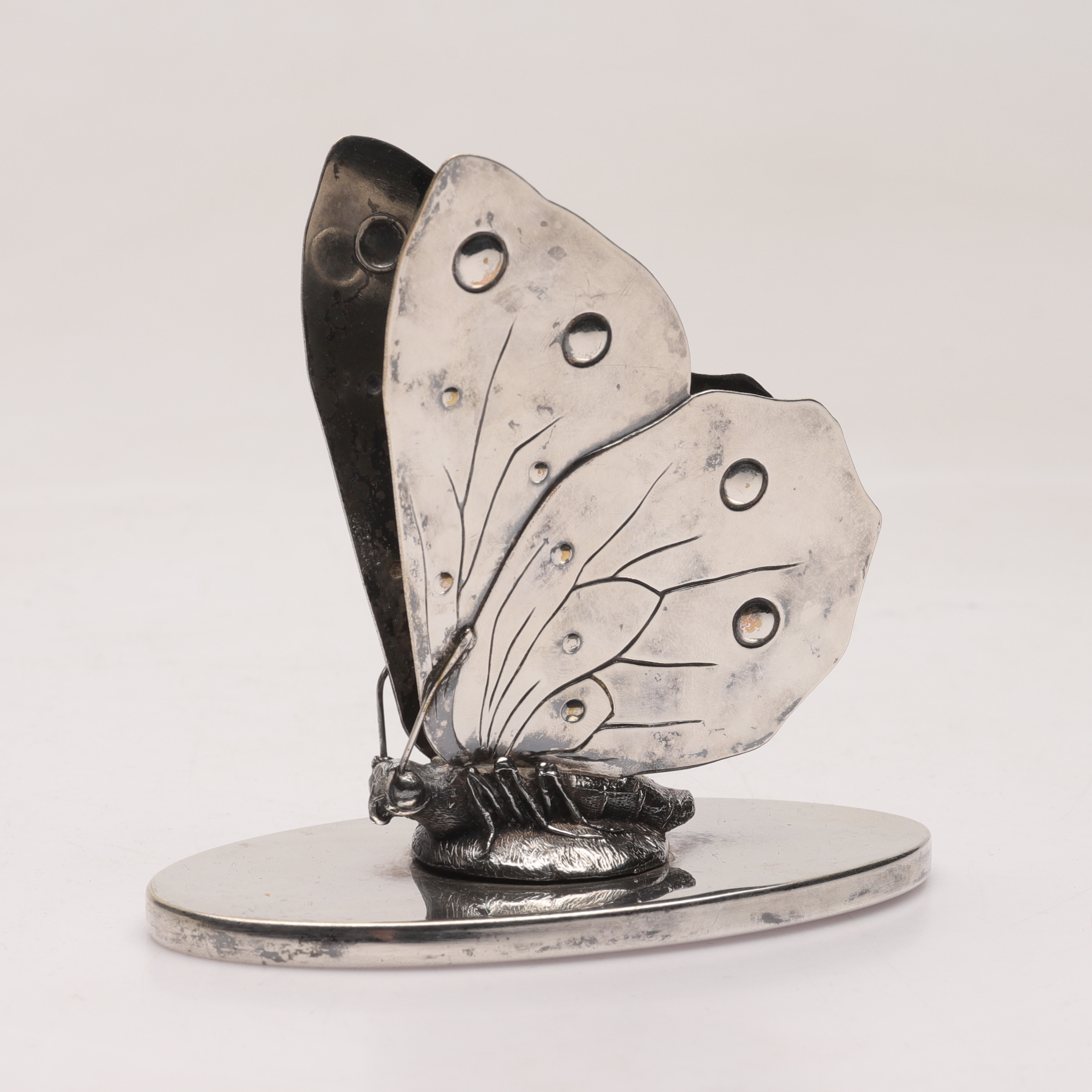 SERVETTHÅLLARE, nysilver, 1900-tal.