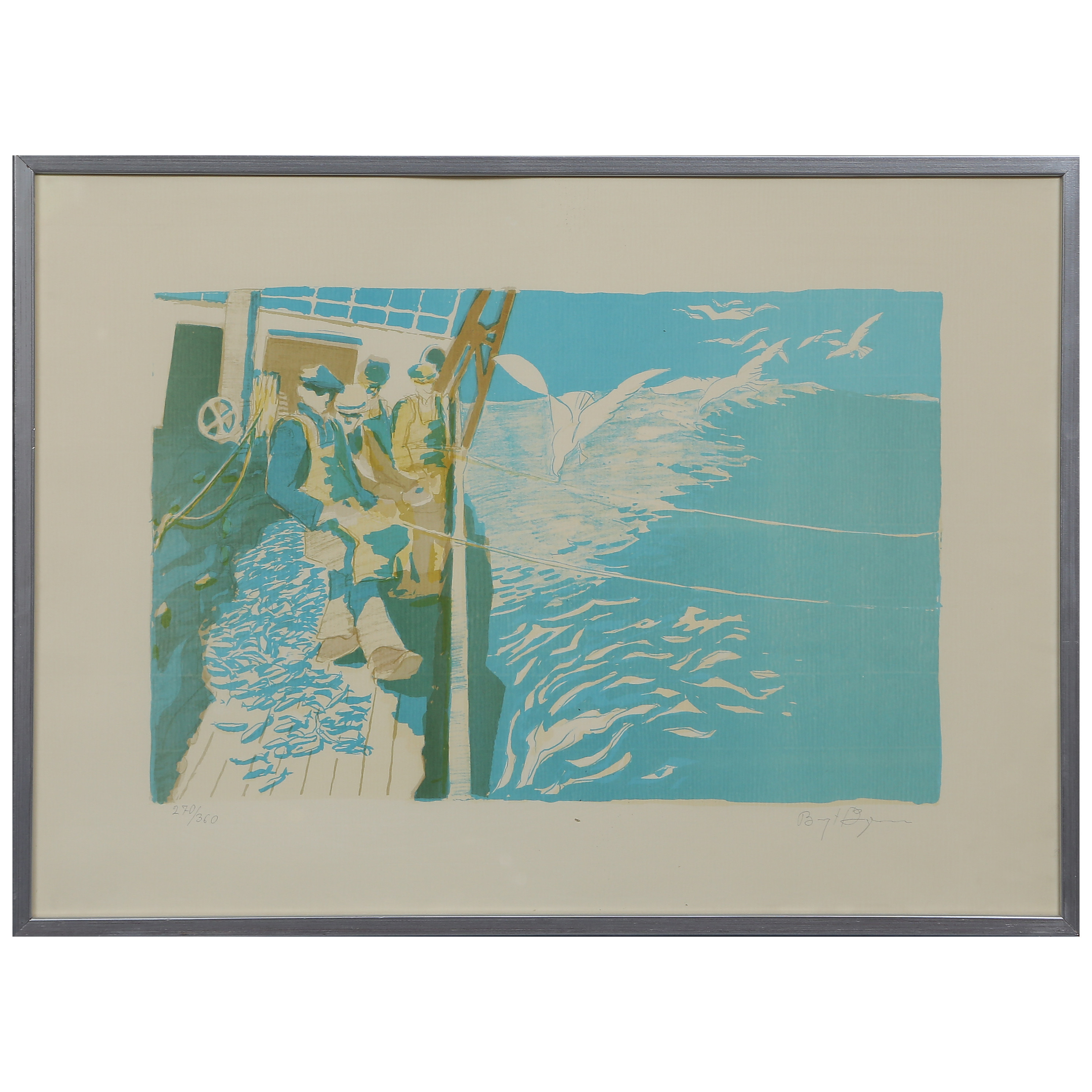 BENGT ÅGREN, FÄRGLITOGRAFI 270/360, SIGNERAD.