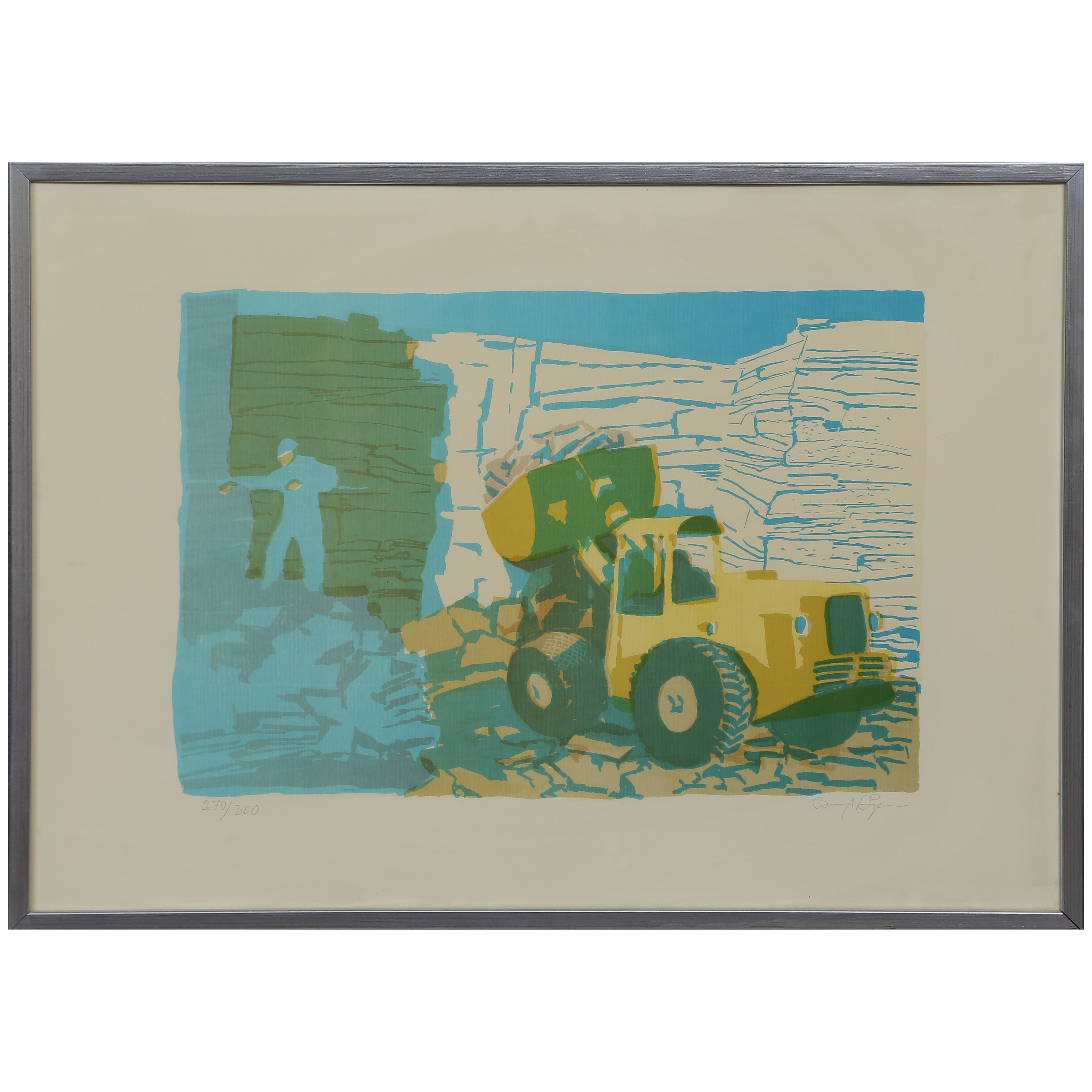 BENGT ÅGREN, FÄRGLITOGRAFI 270/360, SIGNERAD.