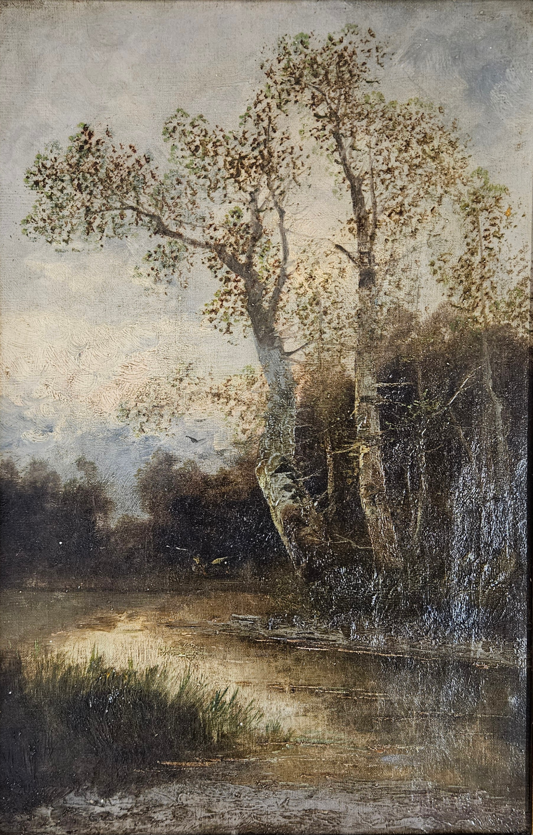 THEODORE PAIER. TILLSKRIVEN. Olja på duk, otydligt signerad.