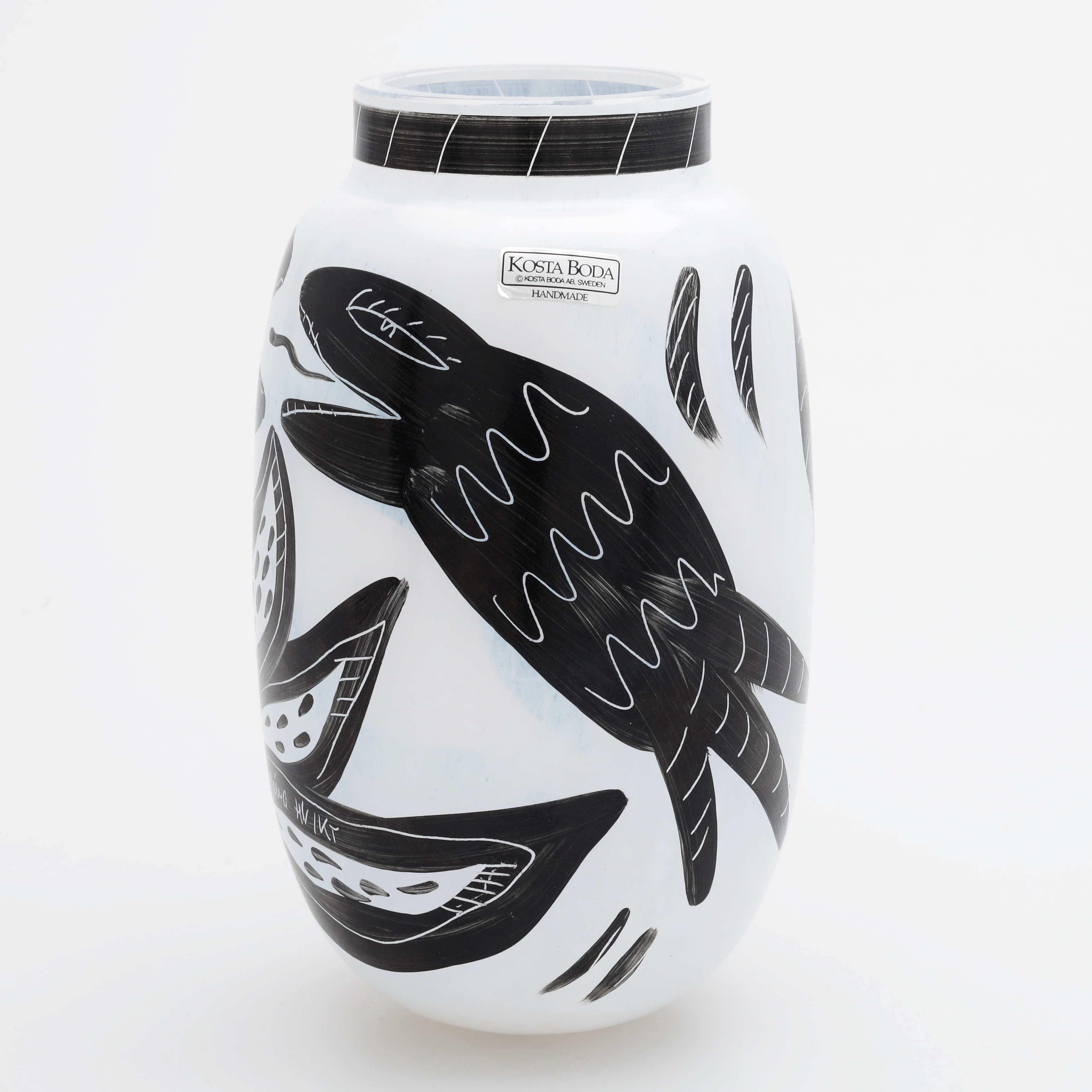 ULRICA HYDMAN-VALLIEN. Vas, glas, "Caramba", Kosta Boda, signerad.