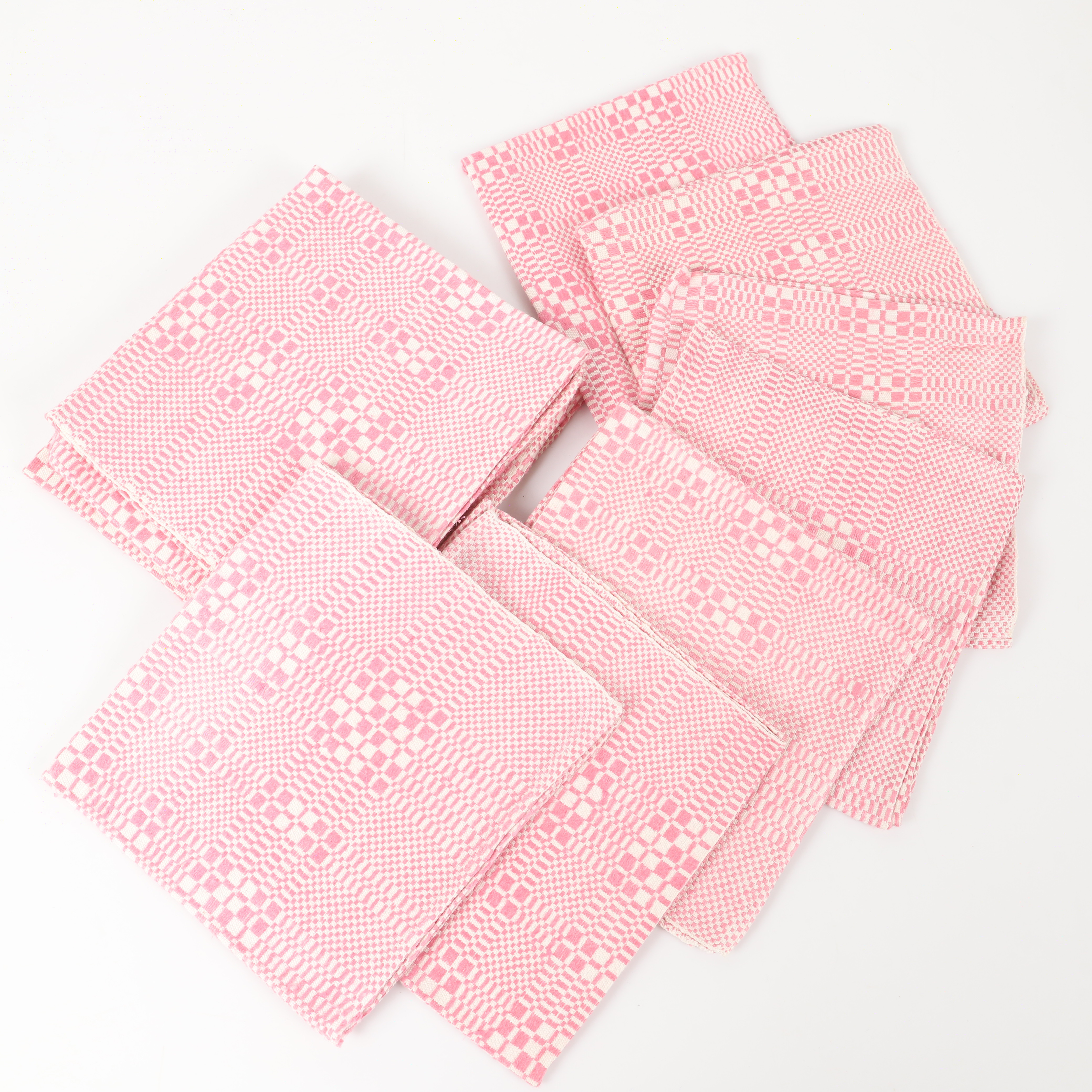 SERVETTER, 12 stycken, linnedräll, 1900-tal.