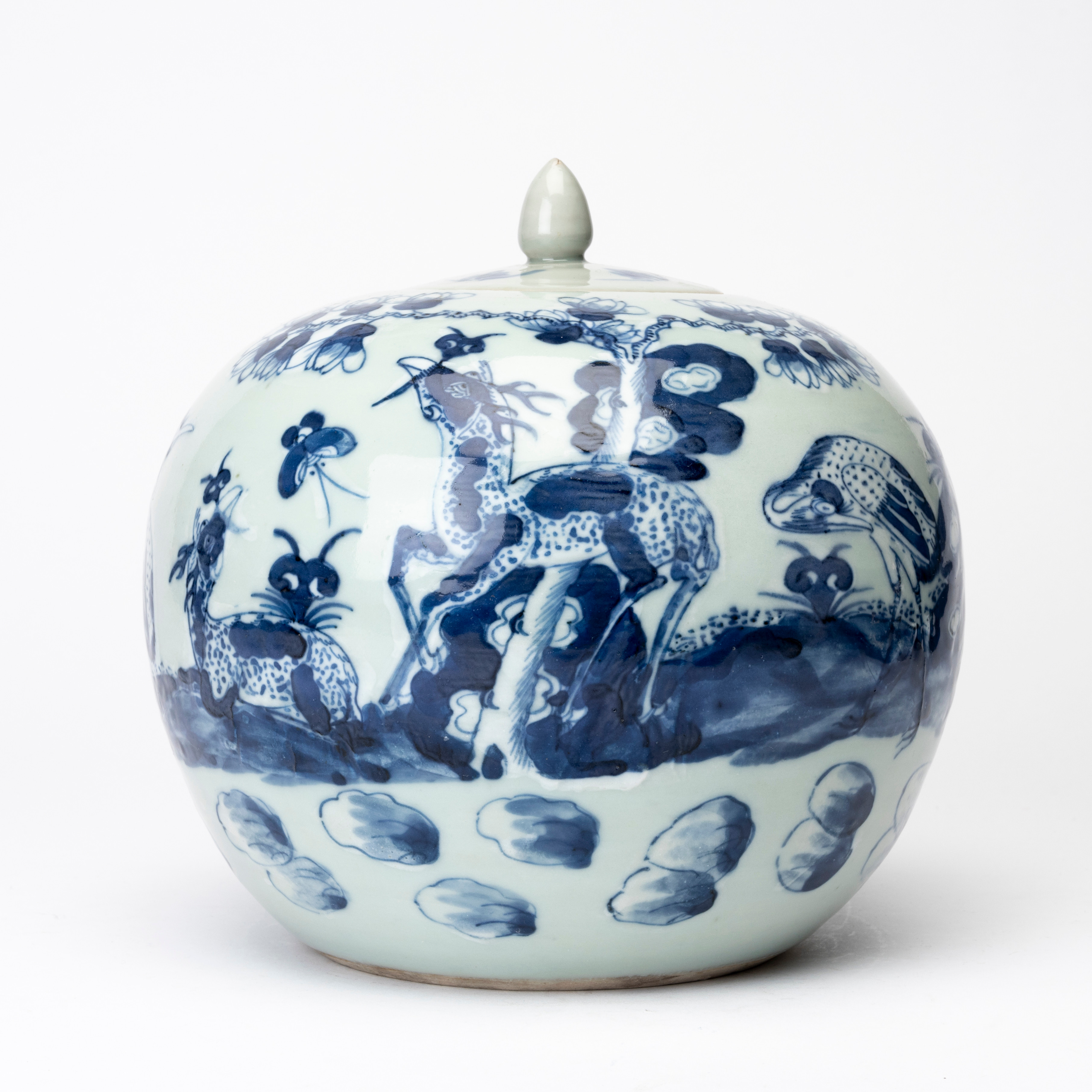 LOCKURNA, porslin, Kina, 1800-tal.