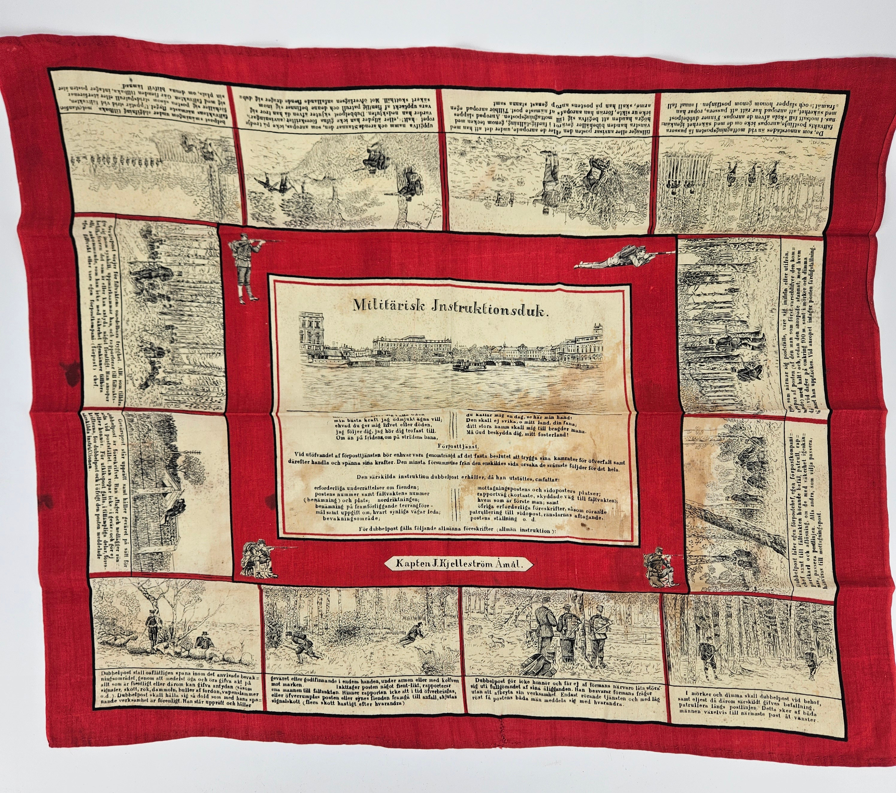 MILITÄRISK INSTRUKTIONSDUK, Kapten J. Kjelleström, Åmål.