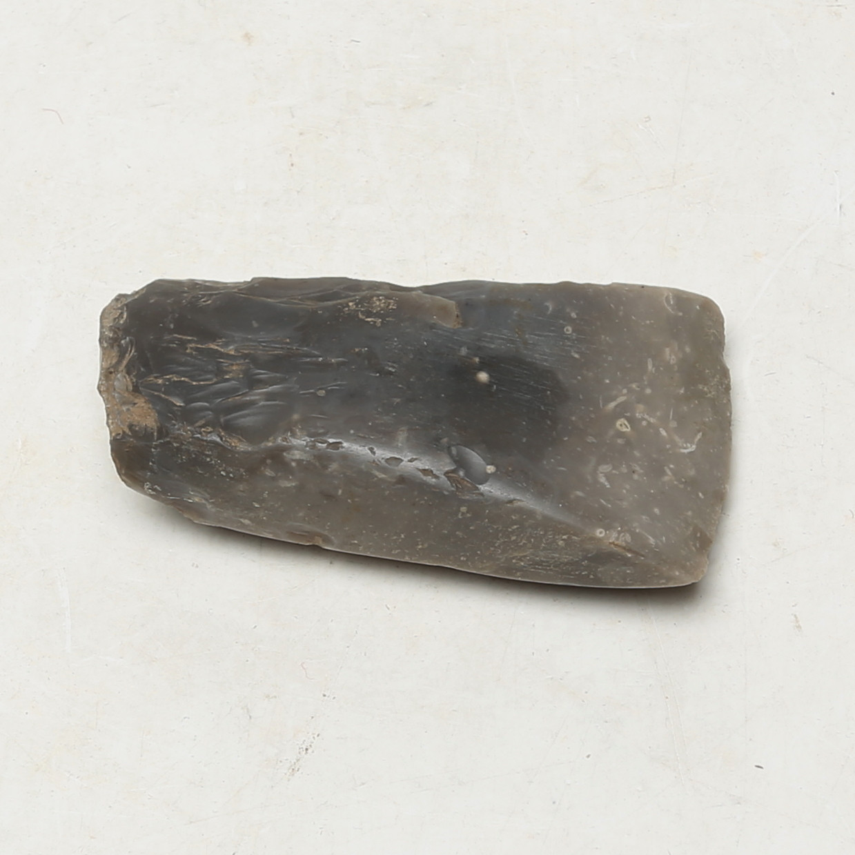 STENYXA, del av, flinta, slipad egg, sannolikt Trattbägarkultur, stenålder.