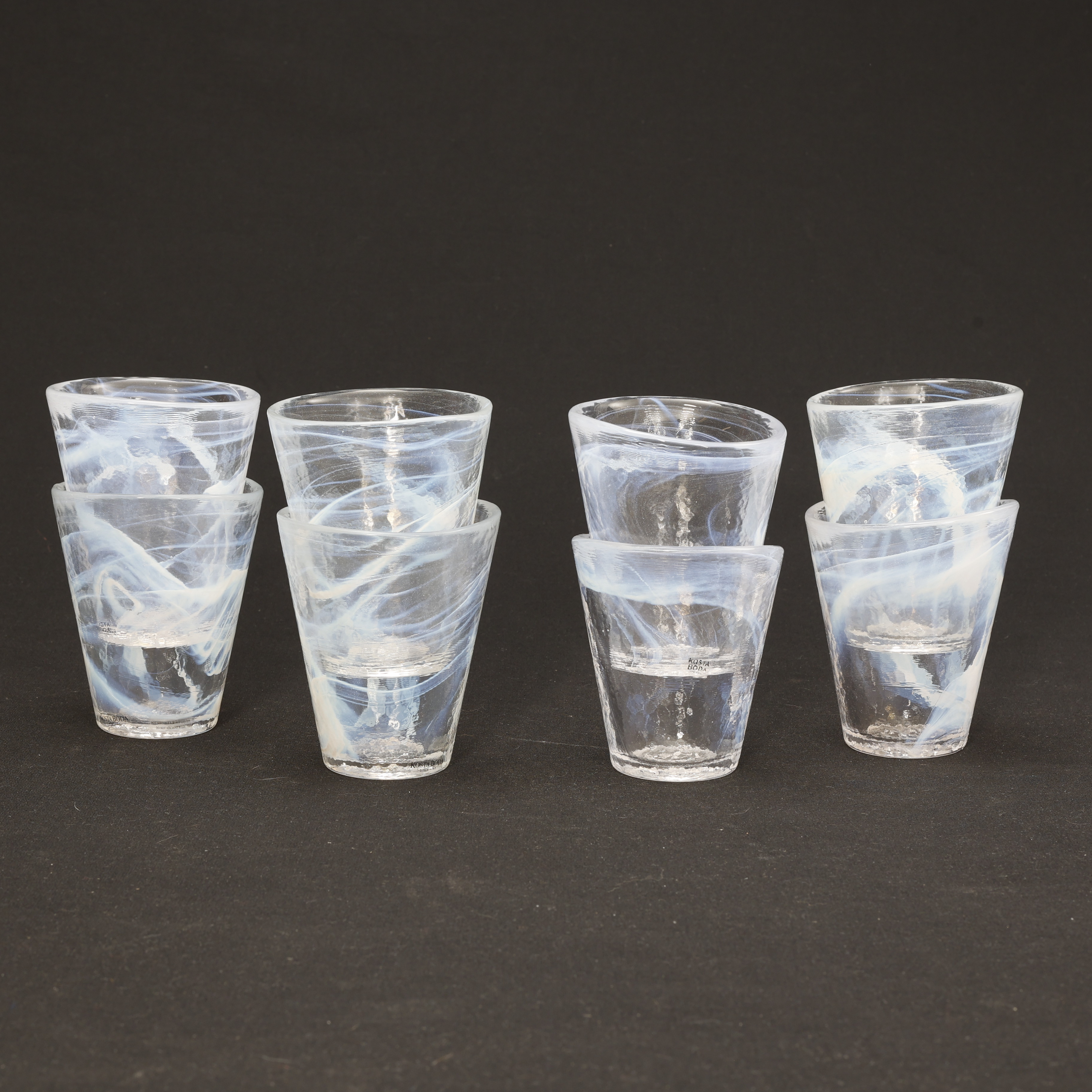 ULRICA HYDMAN-VALLIEN. GLAS, 8 stycken, " Mine ", Kosta Boda.