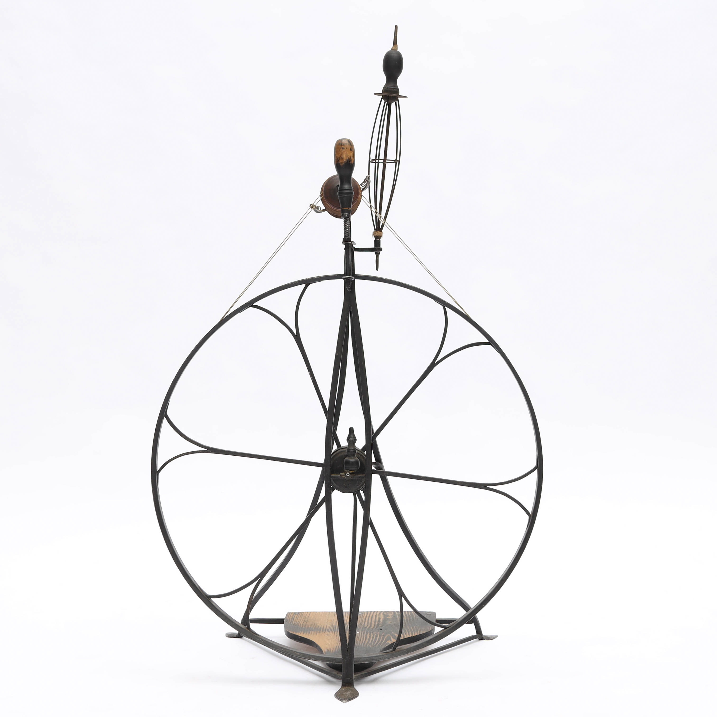 SPINNROCK, smidesjärn, 1800-tal.