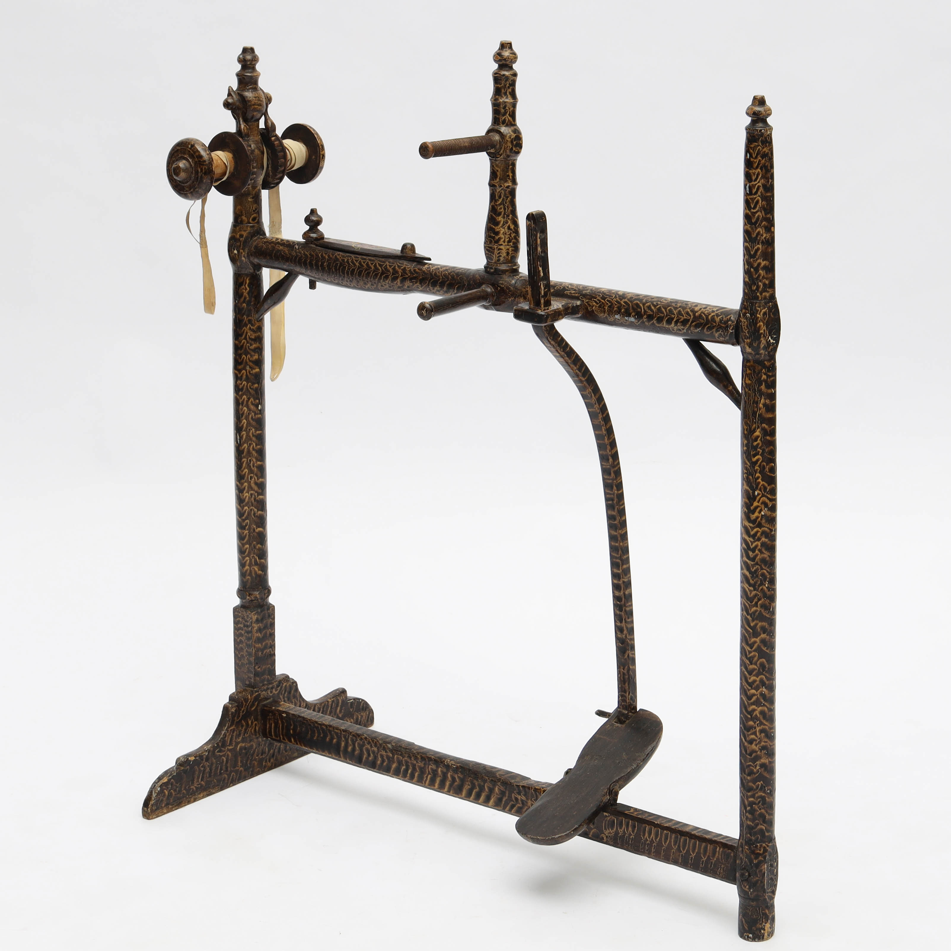 BANDVÄVSTOL, allmoge, 1800-tal.