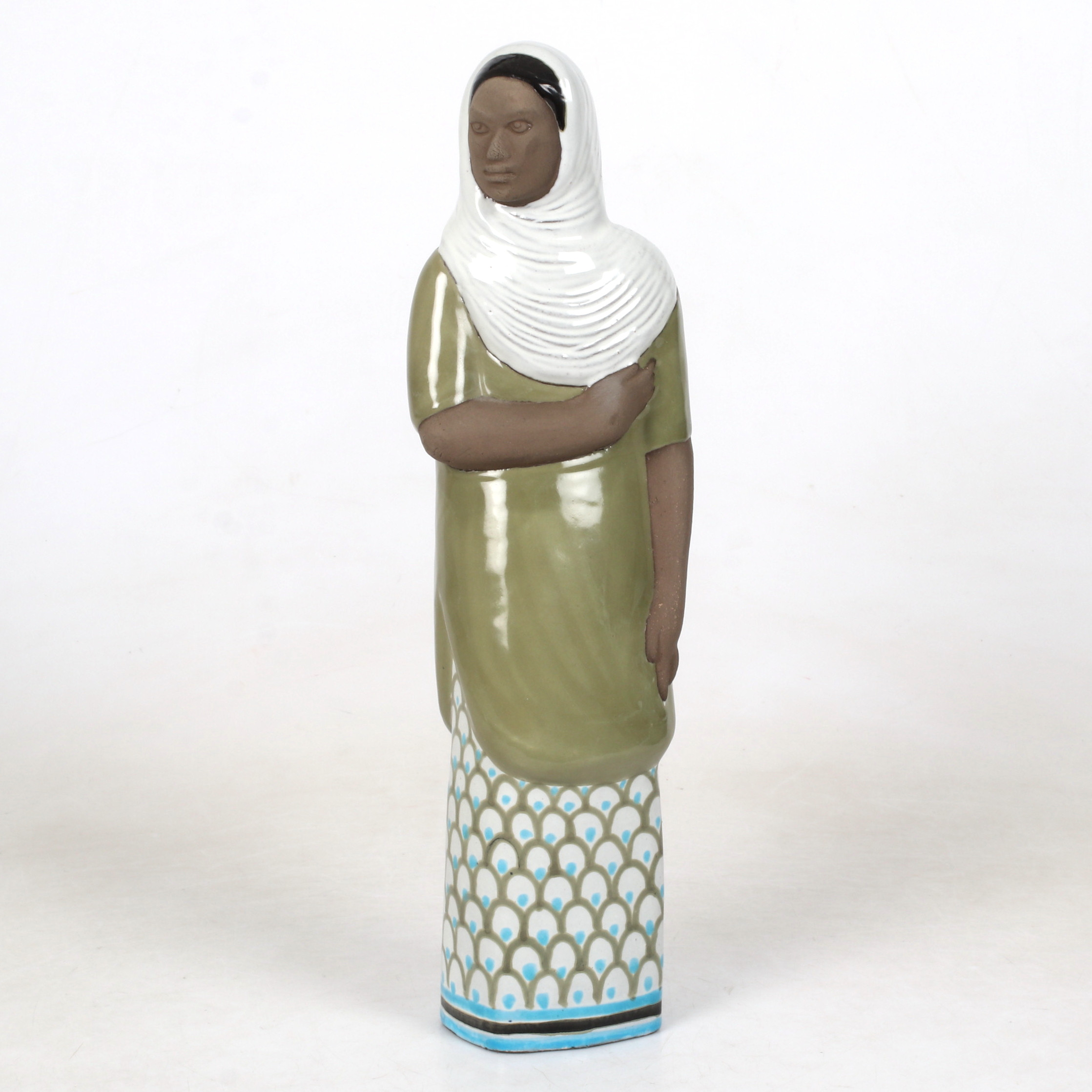 MARI SIMMULSON. Figurin, Kvinna, keramik, Upsala-Ekeby.