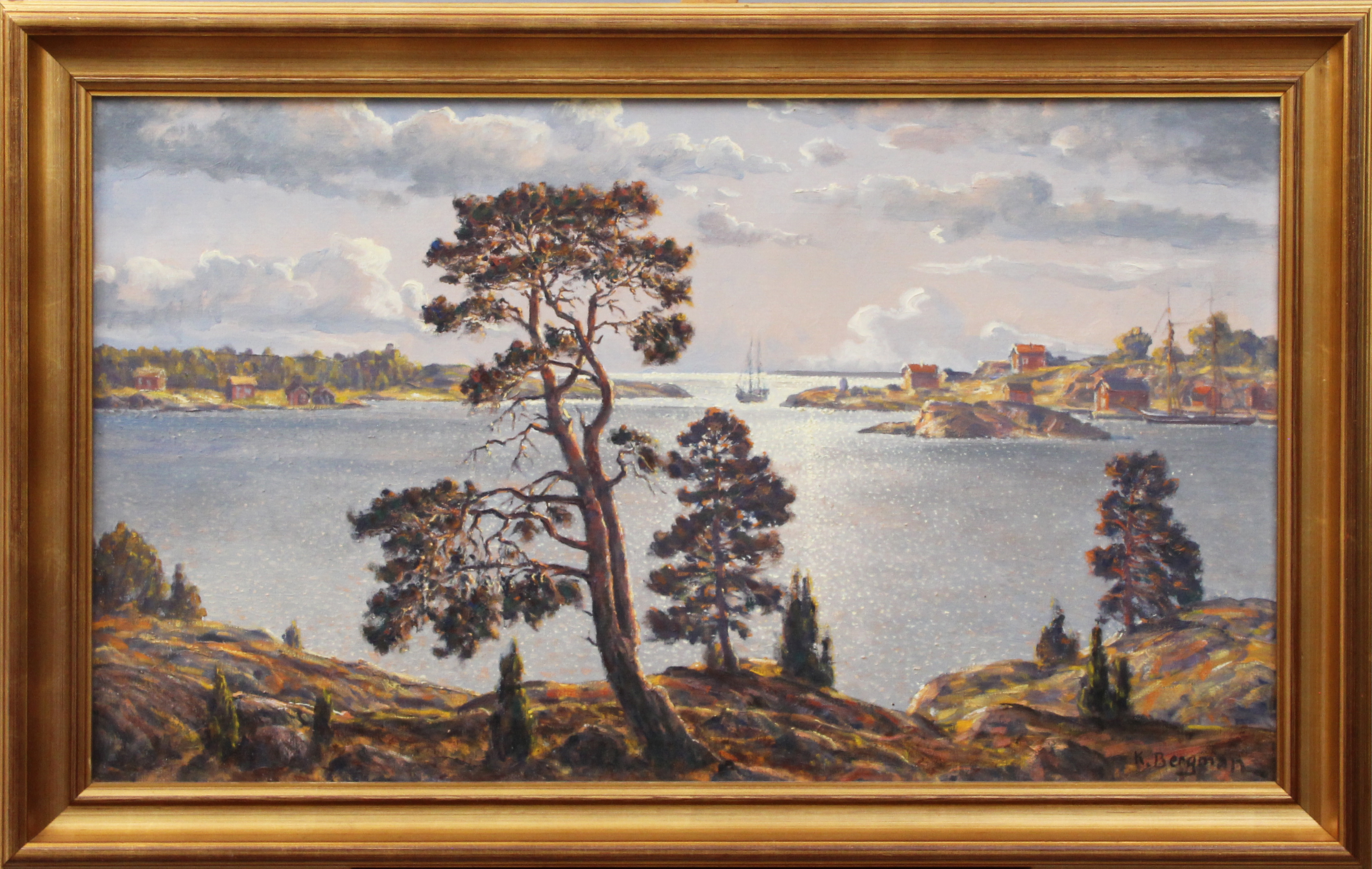 KARL BERGMAN. OLJA,på duk, signerad.