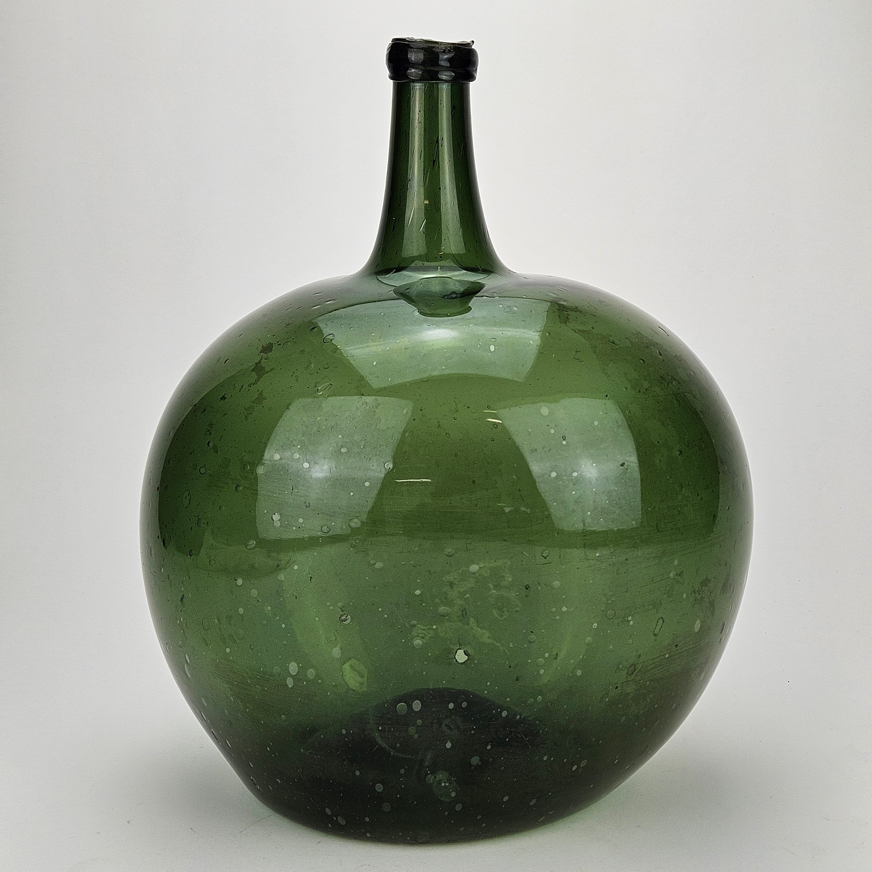 BALLONGFLASKA, glas, 1700/1800-tal.