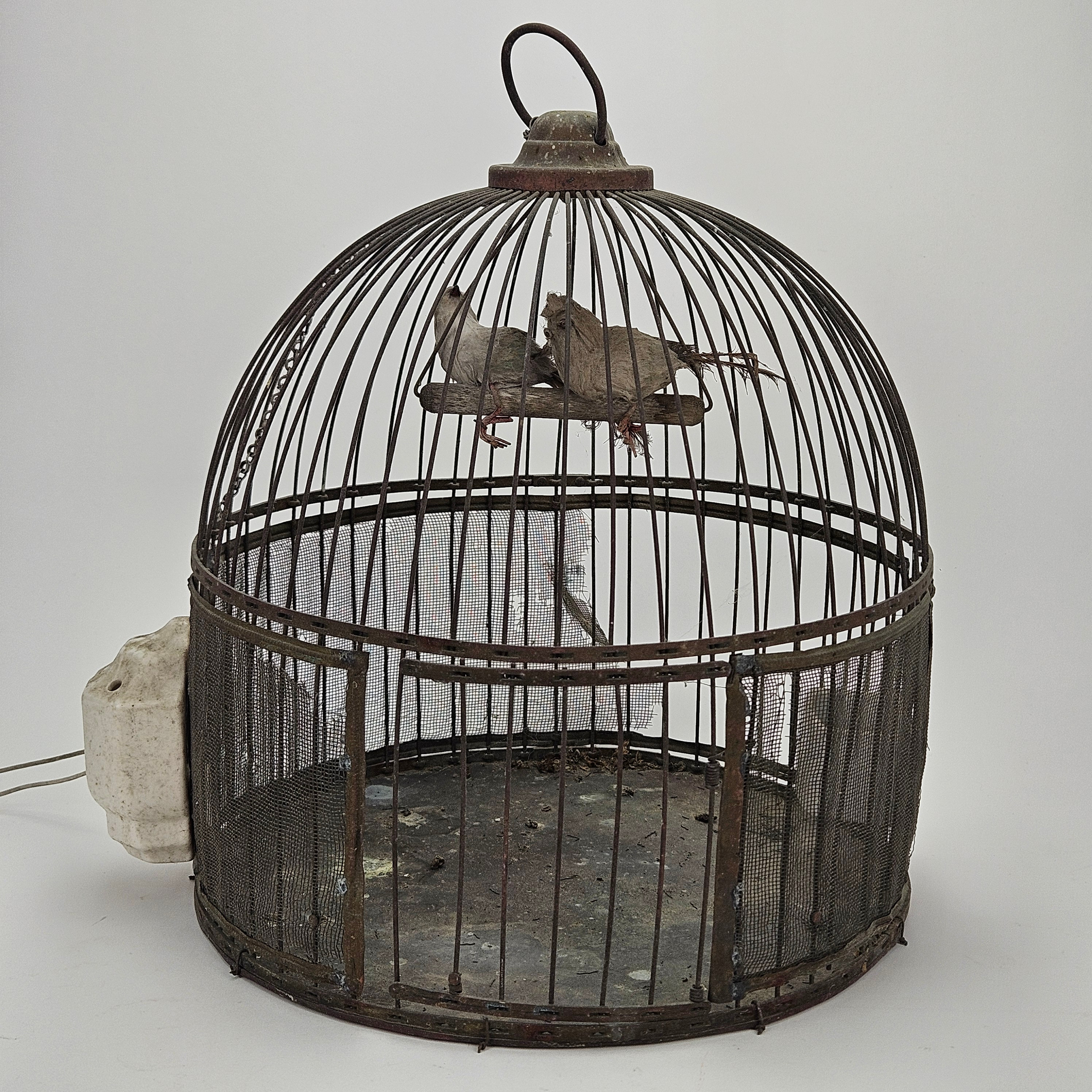 FÅGELBUR, metall, 1900-talets första hälft.