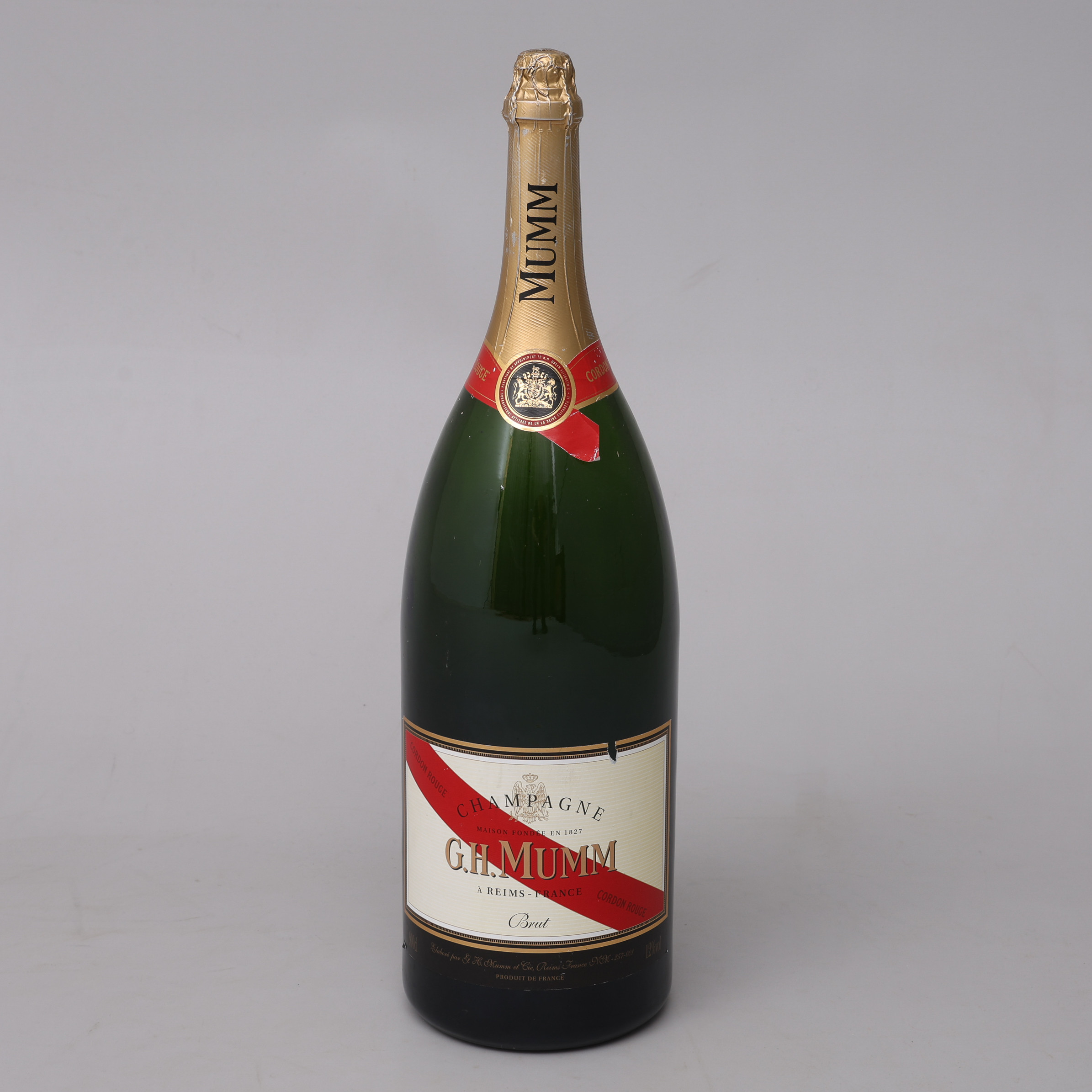 REKLAMFLASKA, "CORDON ROUGE SALMANAZAR", G.H. MUMM.