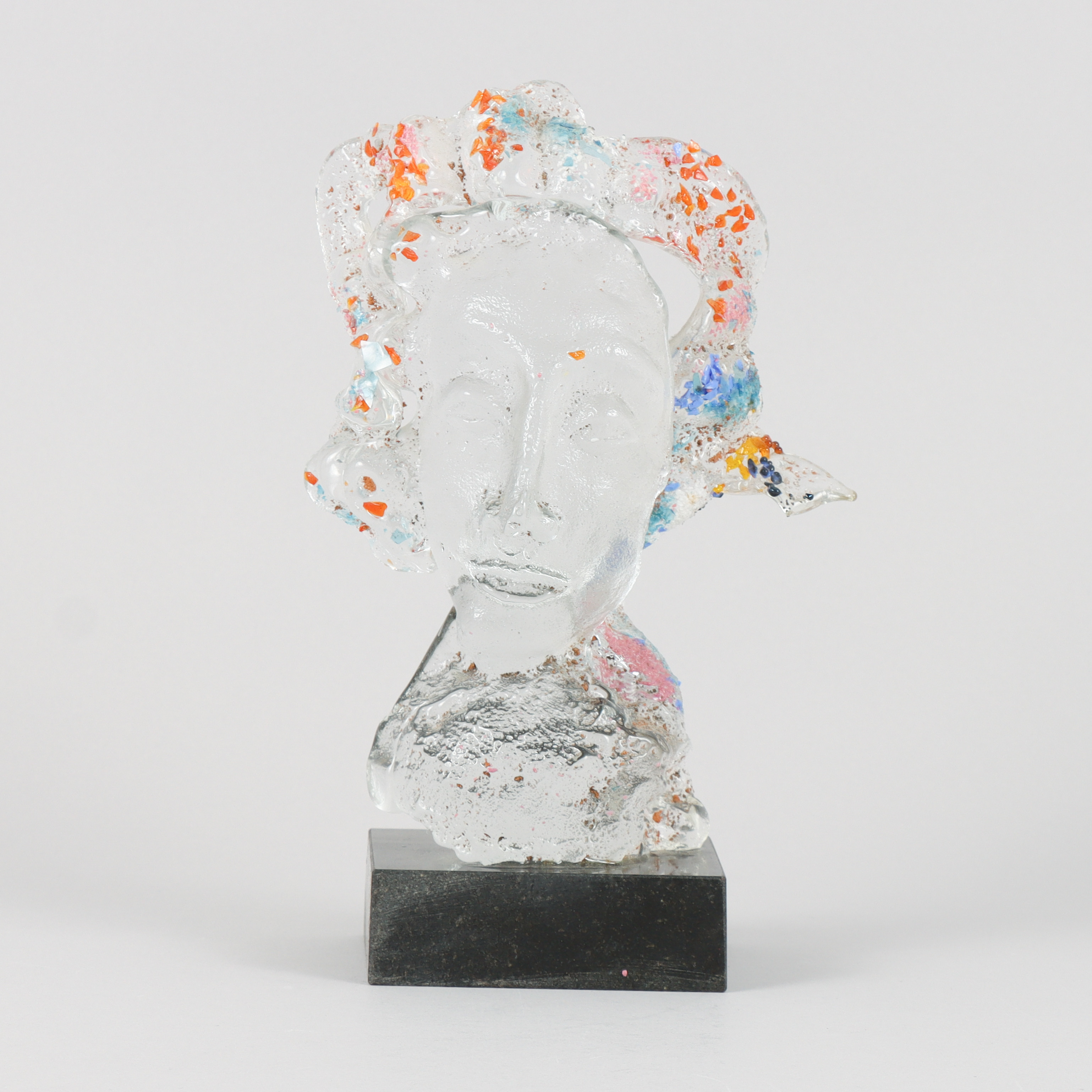 INGALENA KLENELL skulptur glas, signerad.