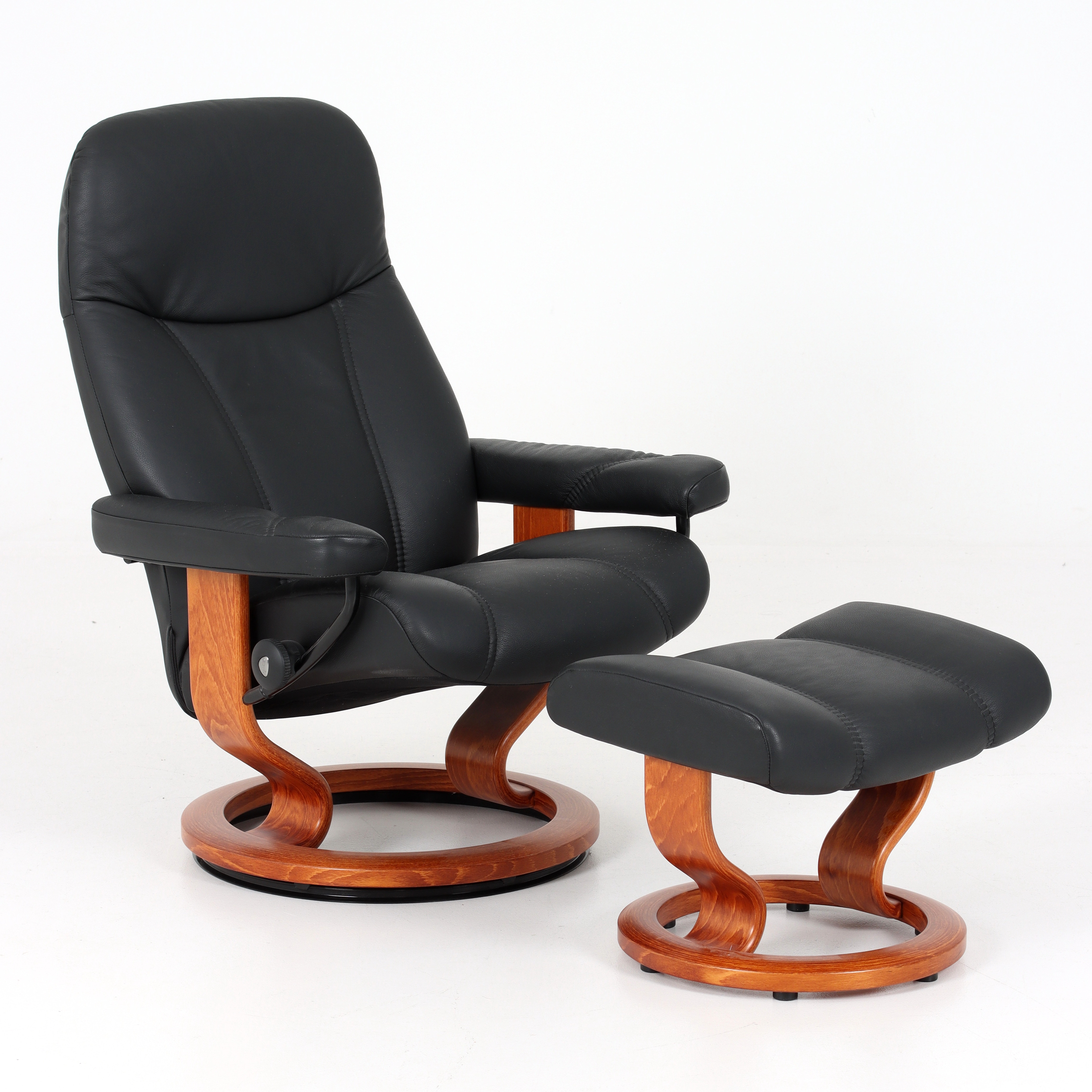 FÅTÖLJ med FOTPALL, "Stressless", Ekornes, 2000-tal.