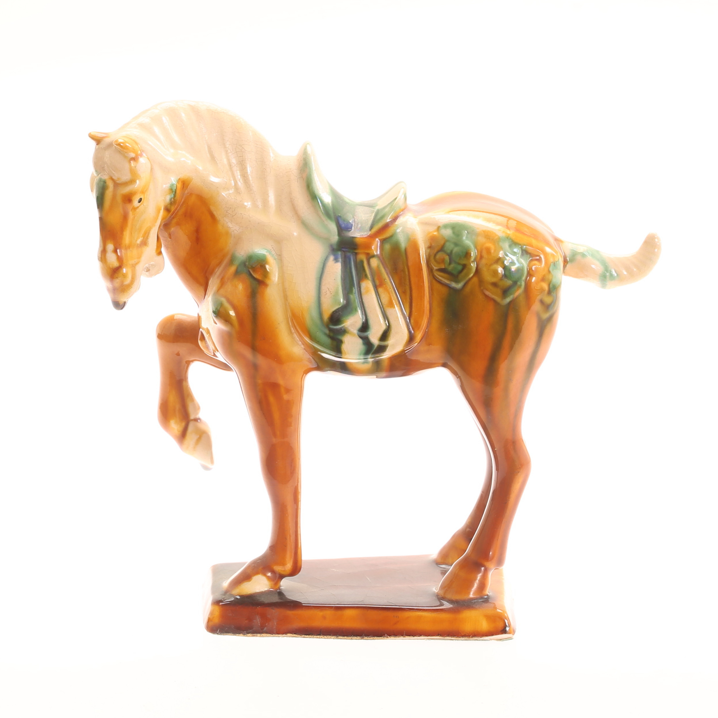 SKULPTUR, keramik, häst, Tangstil, 1900-tal.