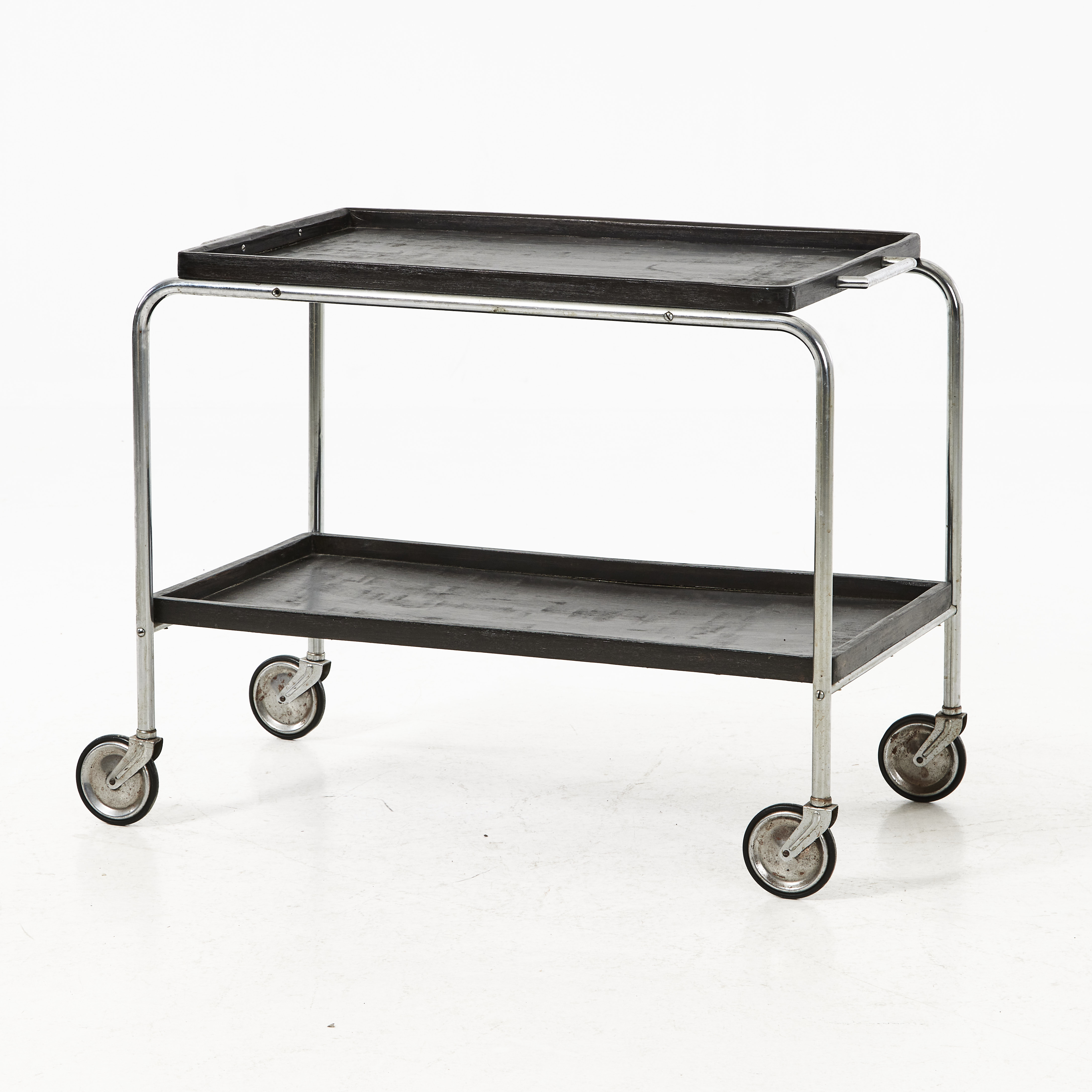 PAULI BLOMSTEDT. Serveringsvagn för Merivaara, Finland 1930-tal. Etikettmärkt.