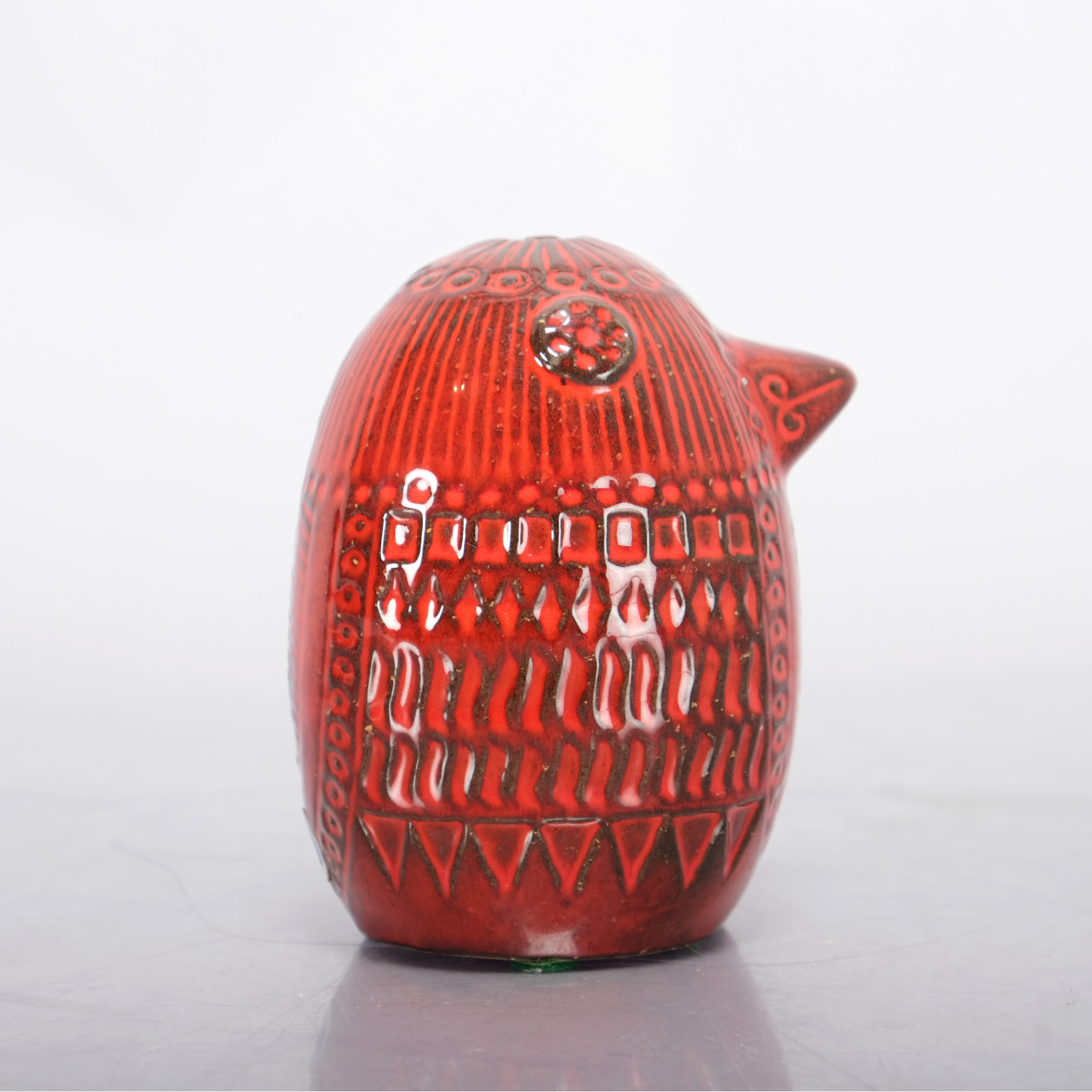 MARI SIMMULSON. Figurin, Fågel, Lergods, Upsala Ekeby, 1900-talets andra hälft.