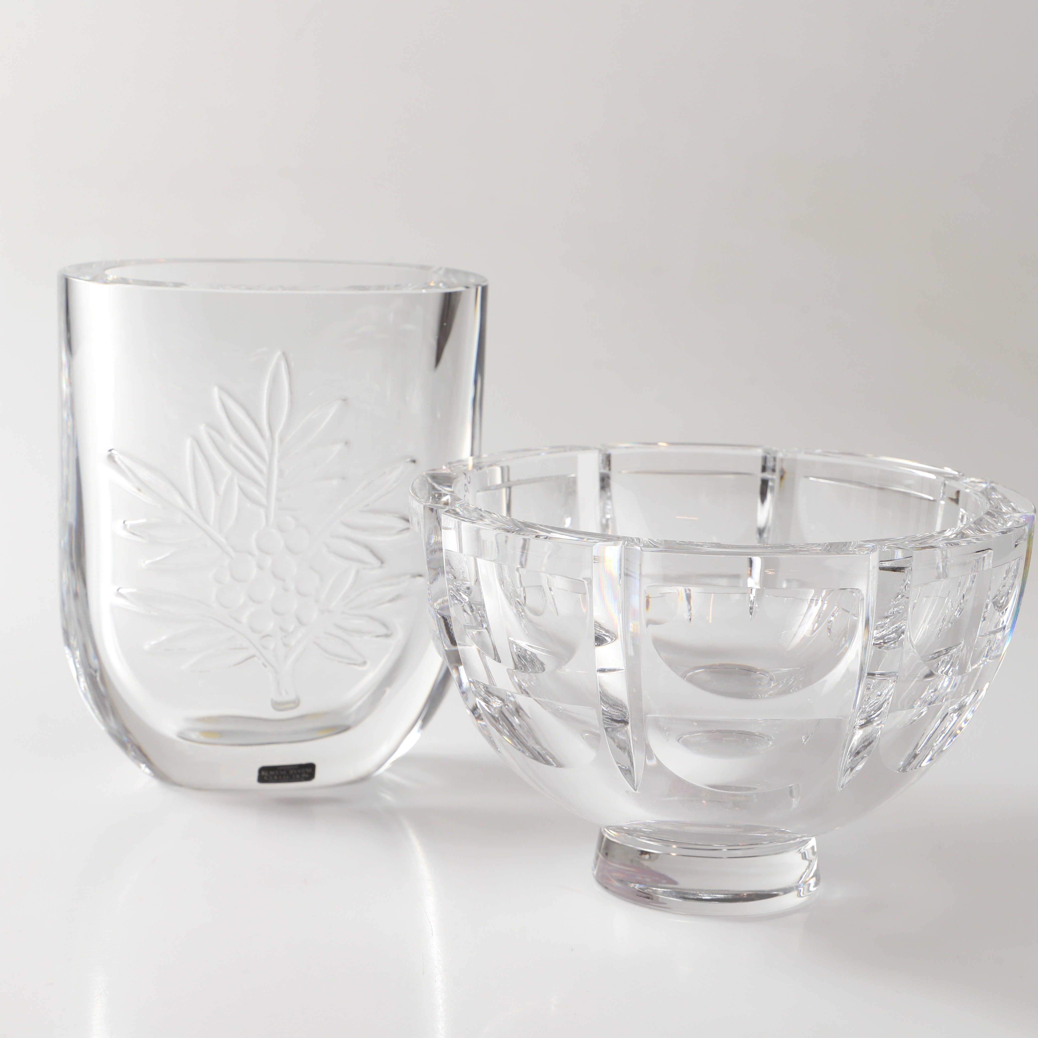 SKÅL OCH VAS, kristall, Simon Gate/ Anna Ehrner, Orrefors/Kosta.