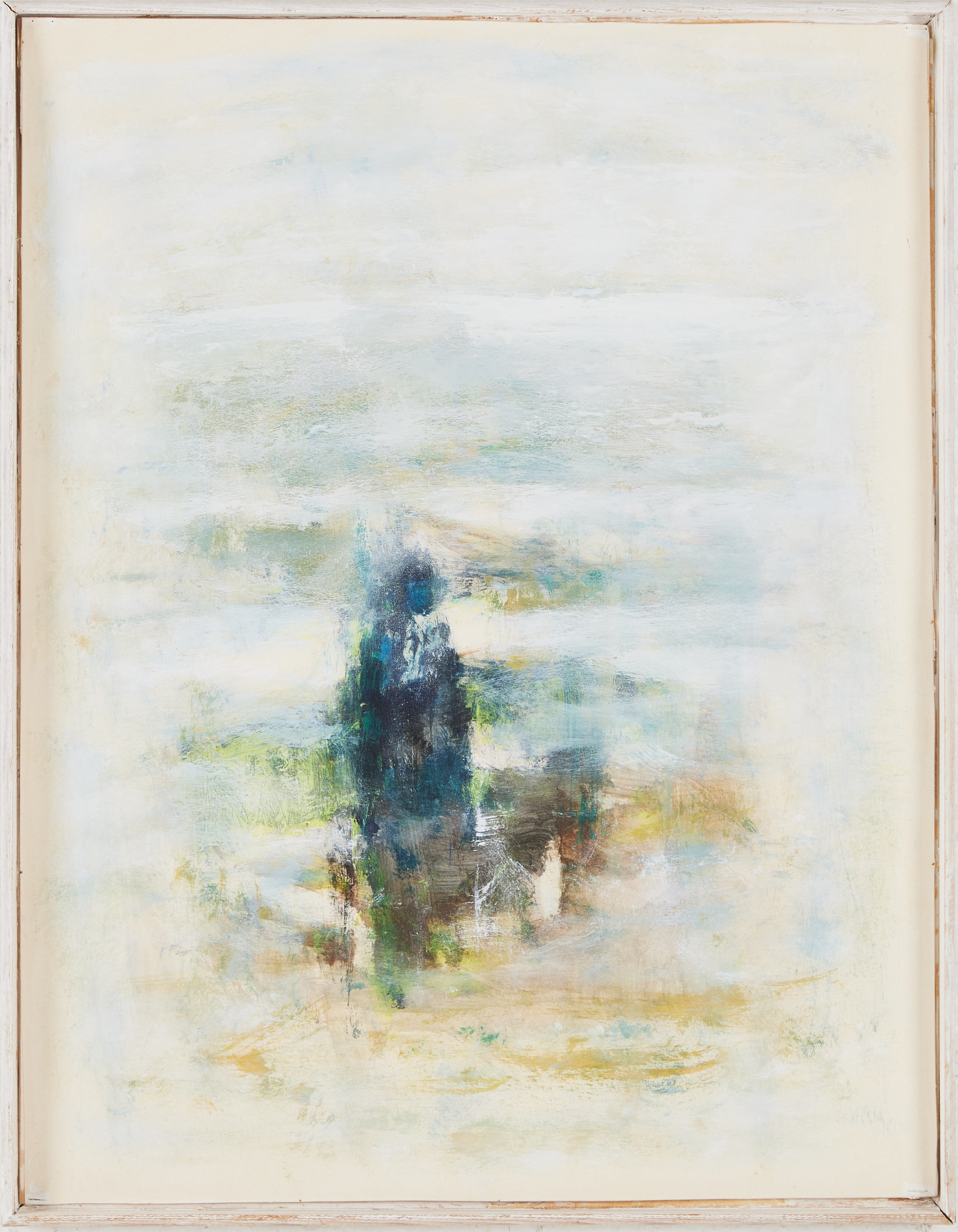 JOHN WIERTH (1920-2003). "Ljusvariationer" blandteknik på papp-pannå, signerad á tergo.