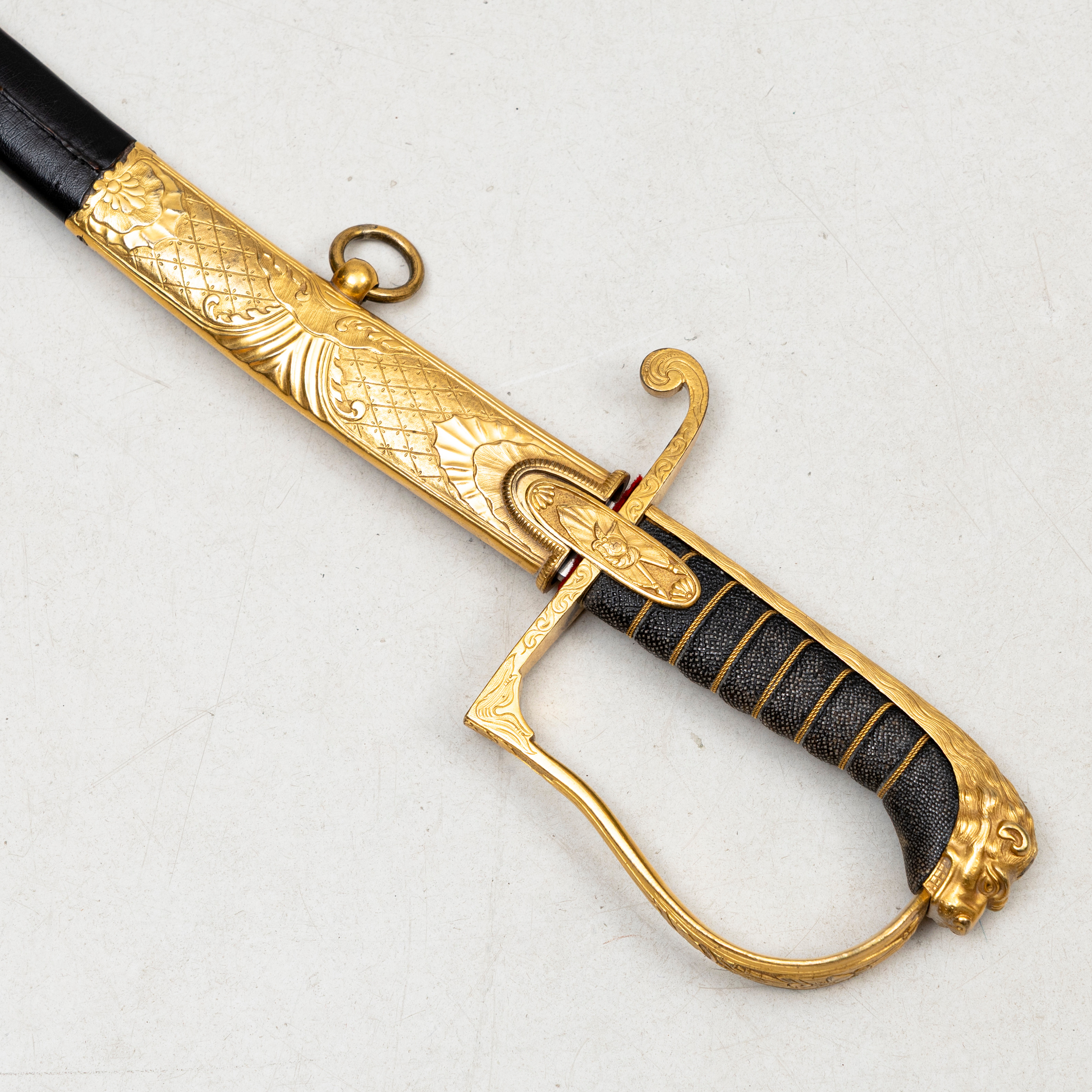 SABEL, svensk, för officer, stämplad Svalling Mölntorp / Morell & Co, 1800-tal.