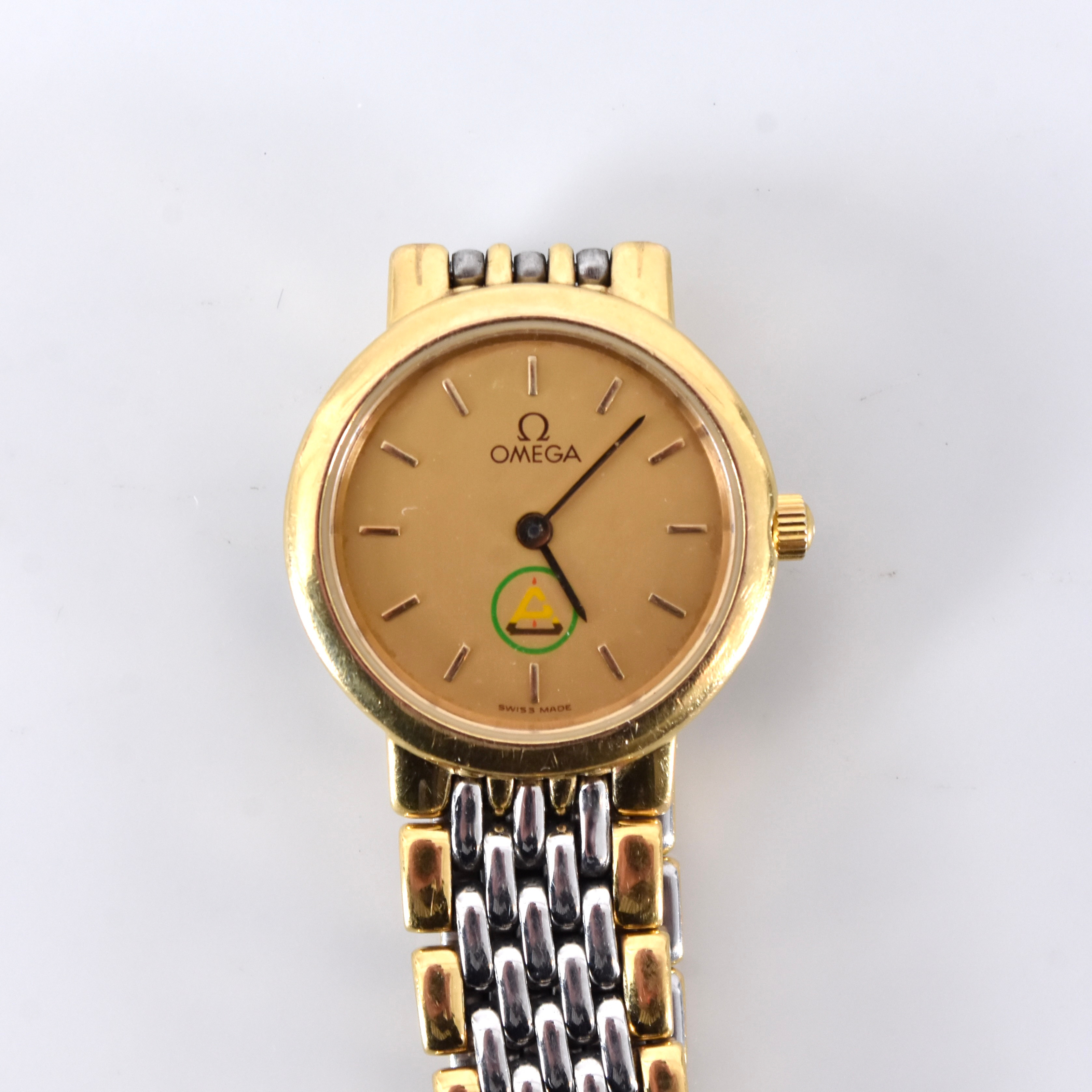 DAMARMBANDSUR, delvis förgyllt stål, Omega De Ville.