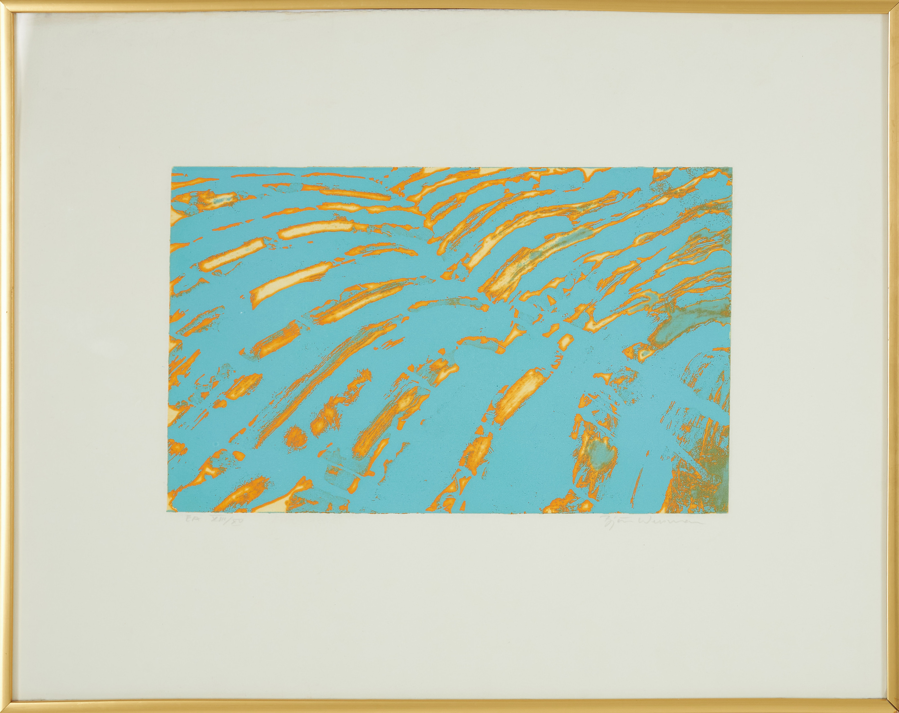 BJÖRN WESSMAN (FÖDD 1949). Abstrakt komposition, färglitografi, signerad samt numrerad EA XIII/XV.