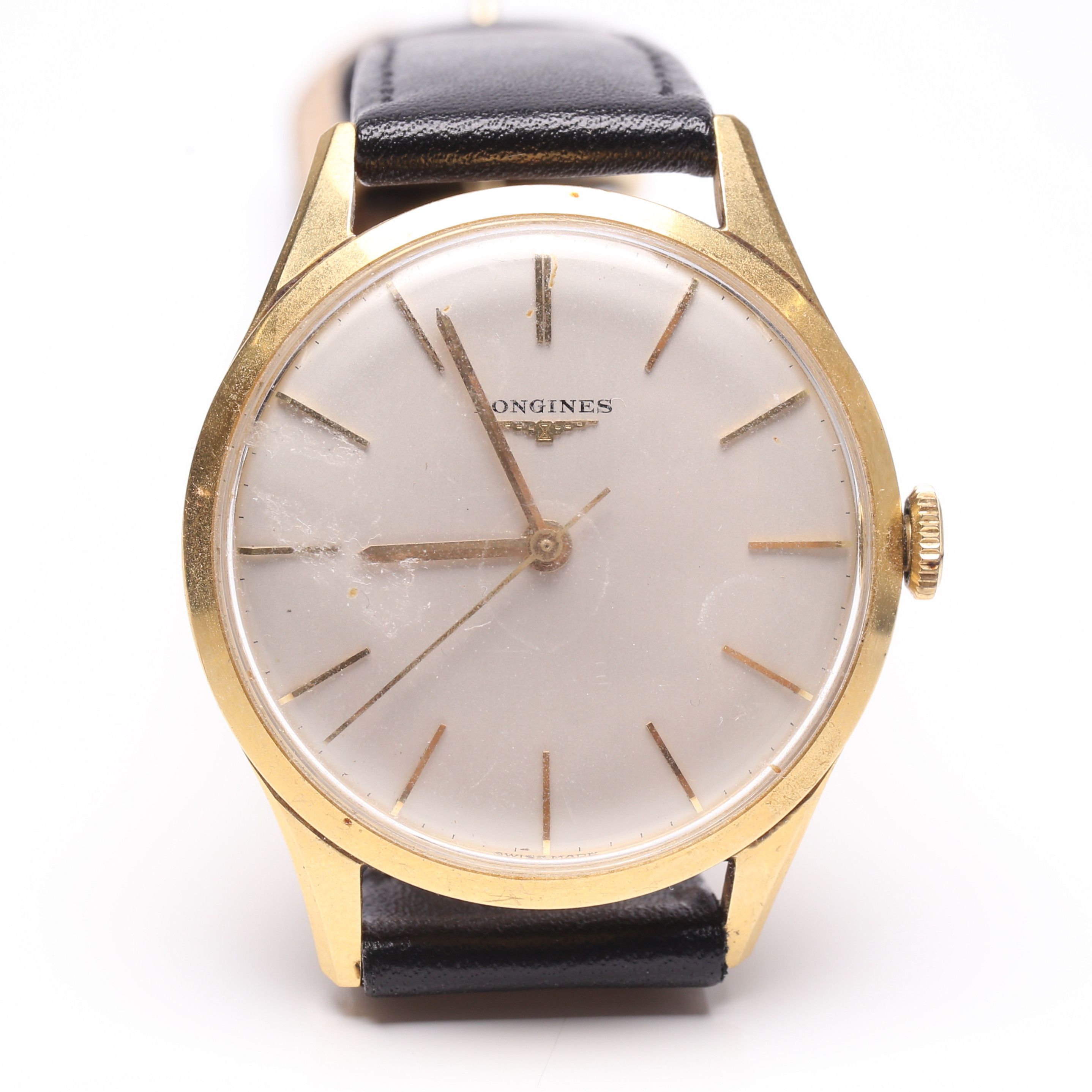LONGINES. armbandsur, herr, 18k guld.