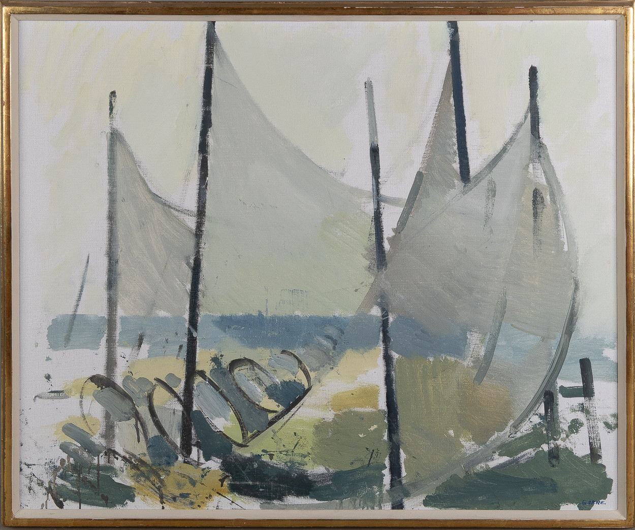 GUSTAV ARNE. Kustmotiv, olja på duk, signerad.