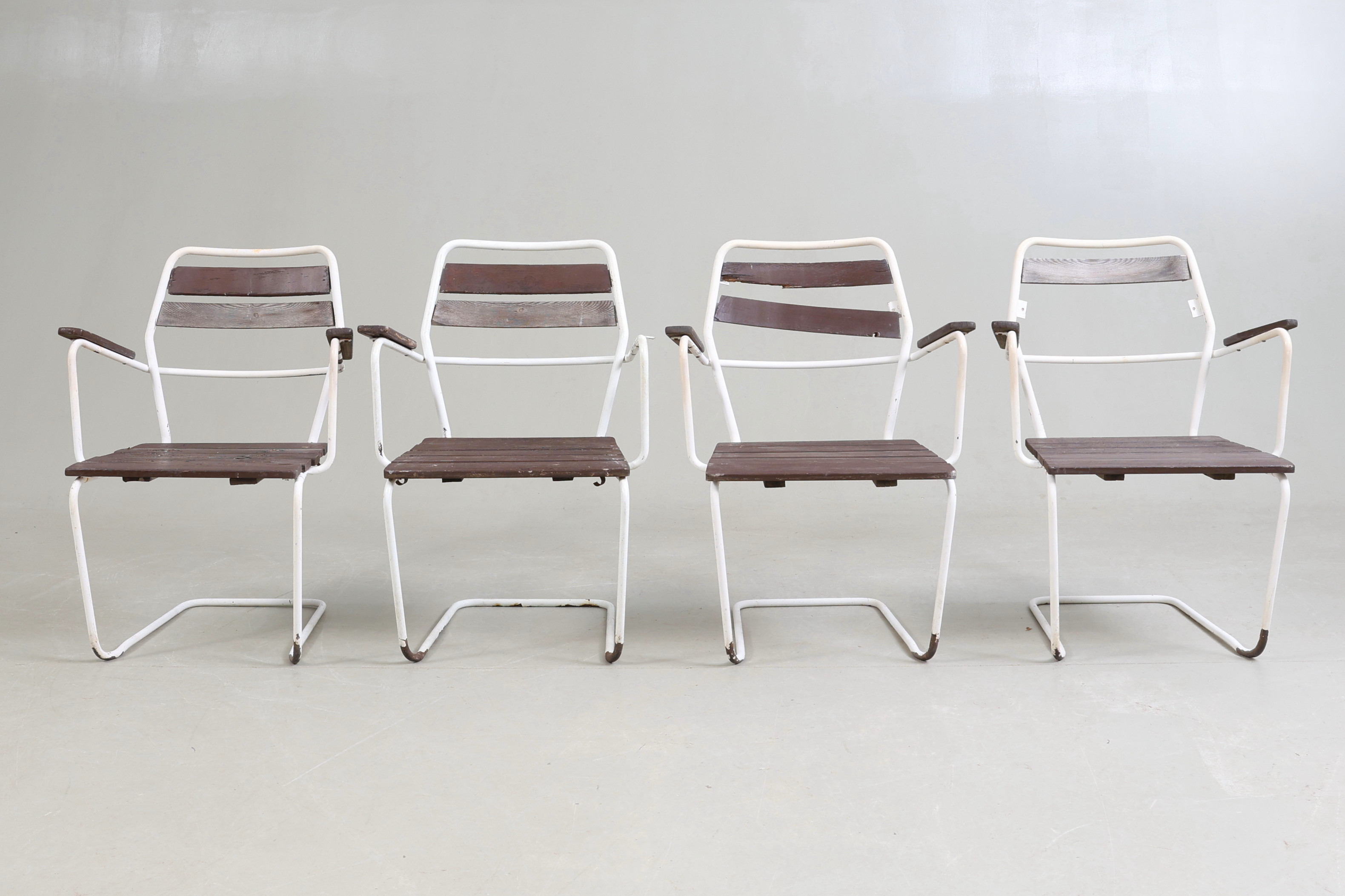 TRÄDGÅRDSSTOLAR, 4 st, 1960-tal.