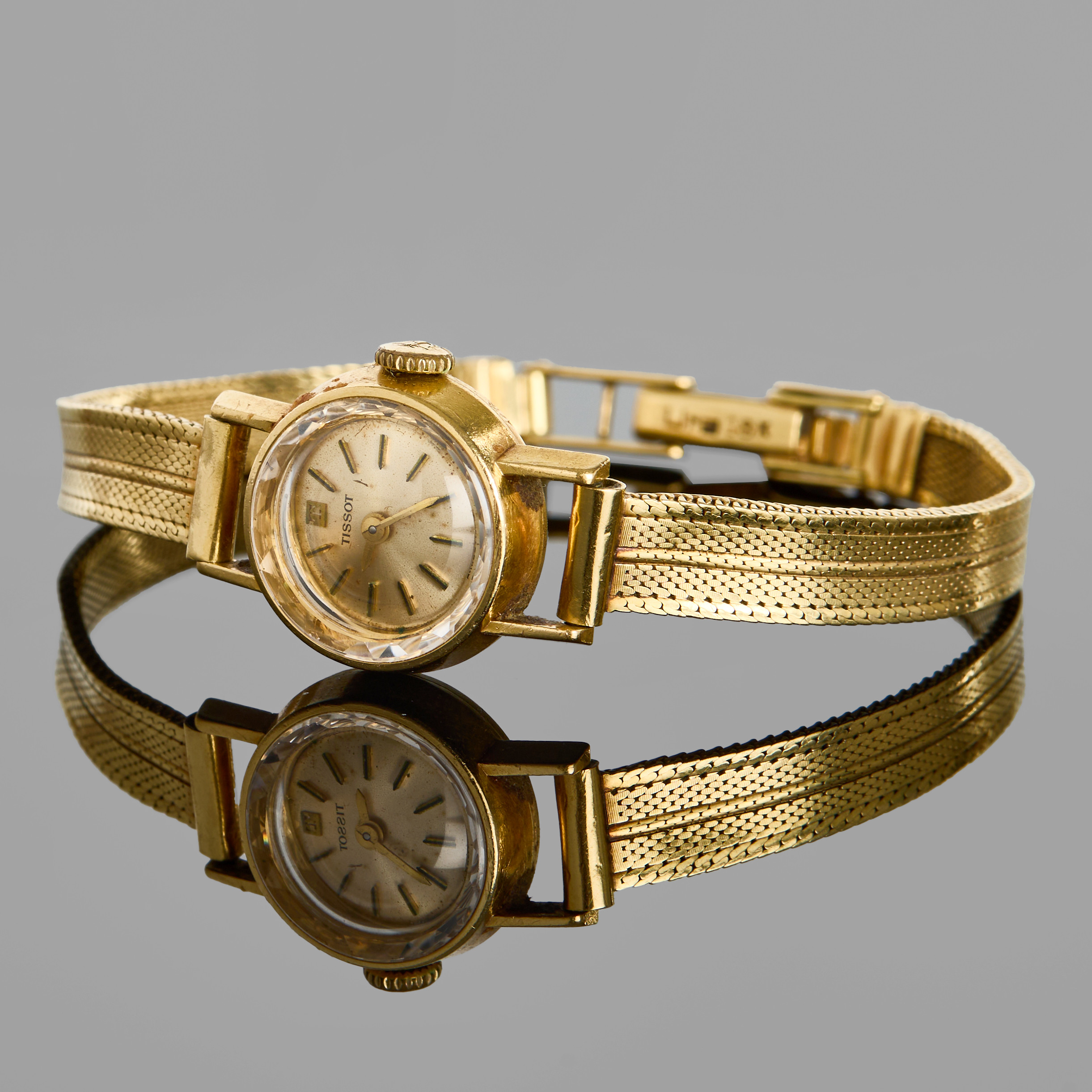 TISSOT, damarmbandsur, 18k guld, fantasi-länk.