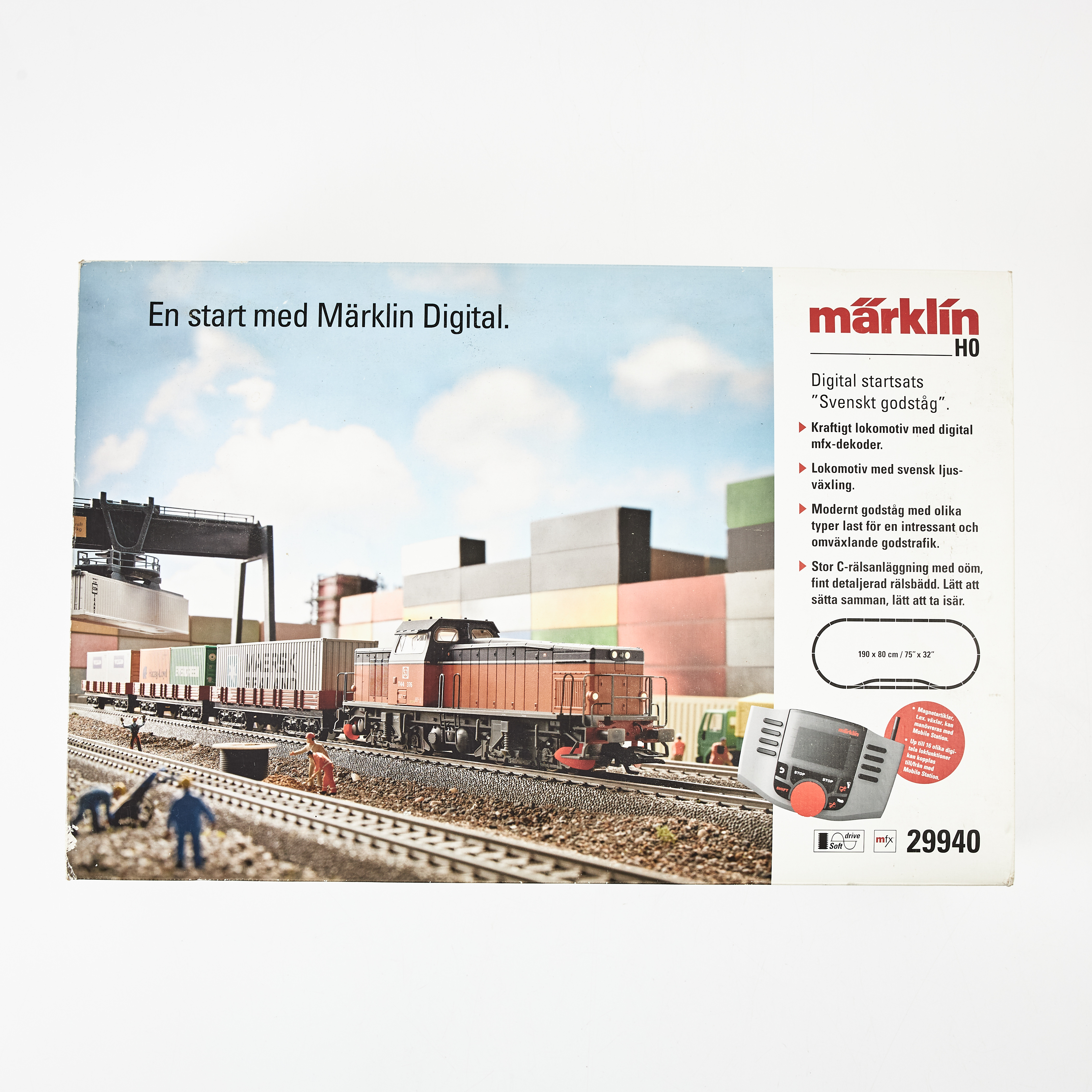 MÄRKLIN, startsats, 29940, med ''Svenska godståg'', H0.