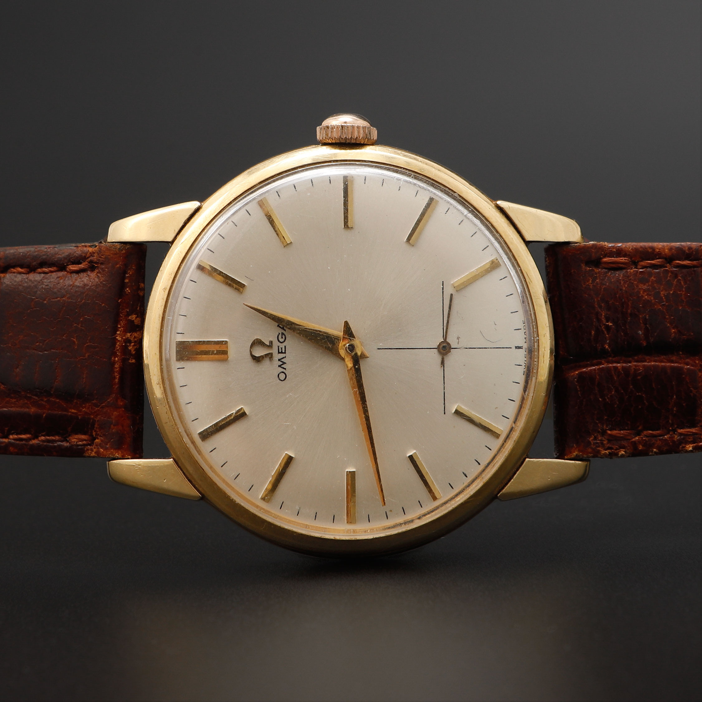 ARMBANDSUR, Omega, 14k guld, manuell, ca 1956.