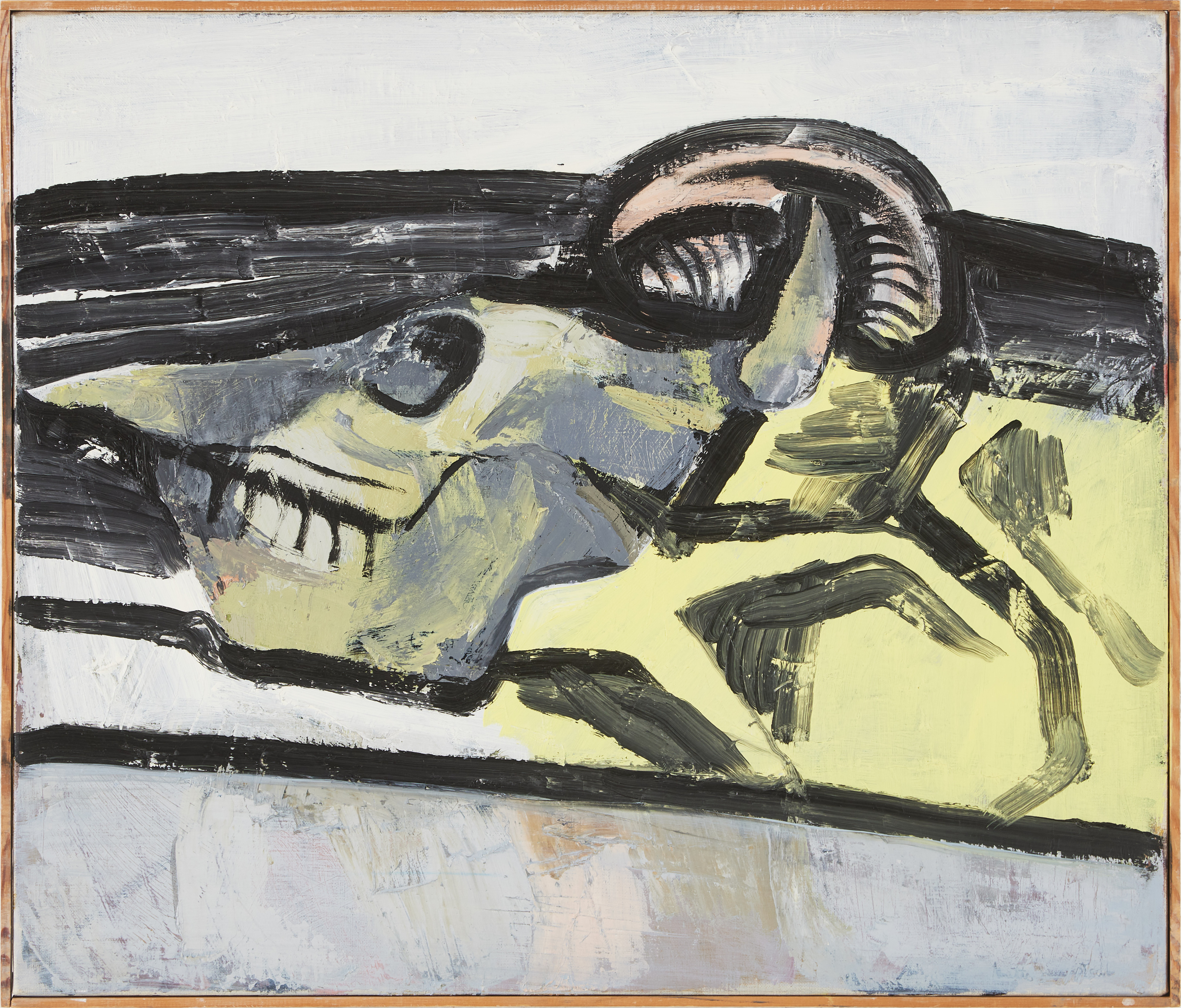 MATTS JUNGSTEDT. (1924-2024). "Rawhide", signerad och daterad -63 -66, olja på duk.