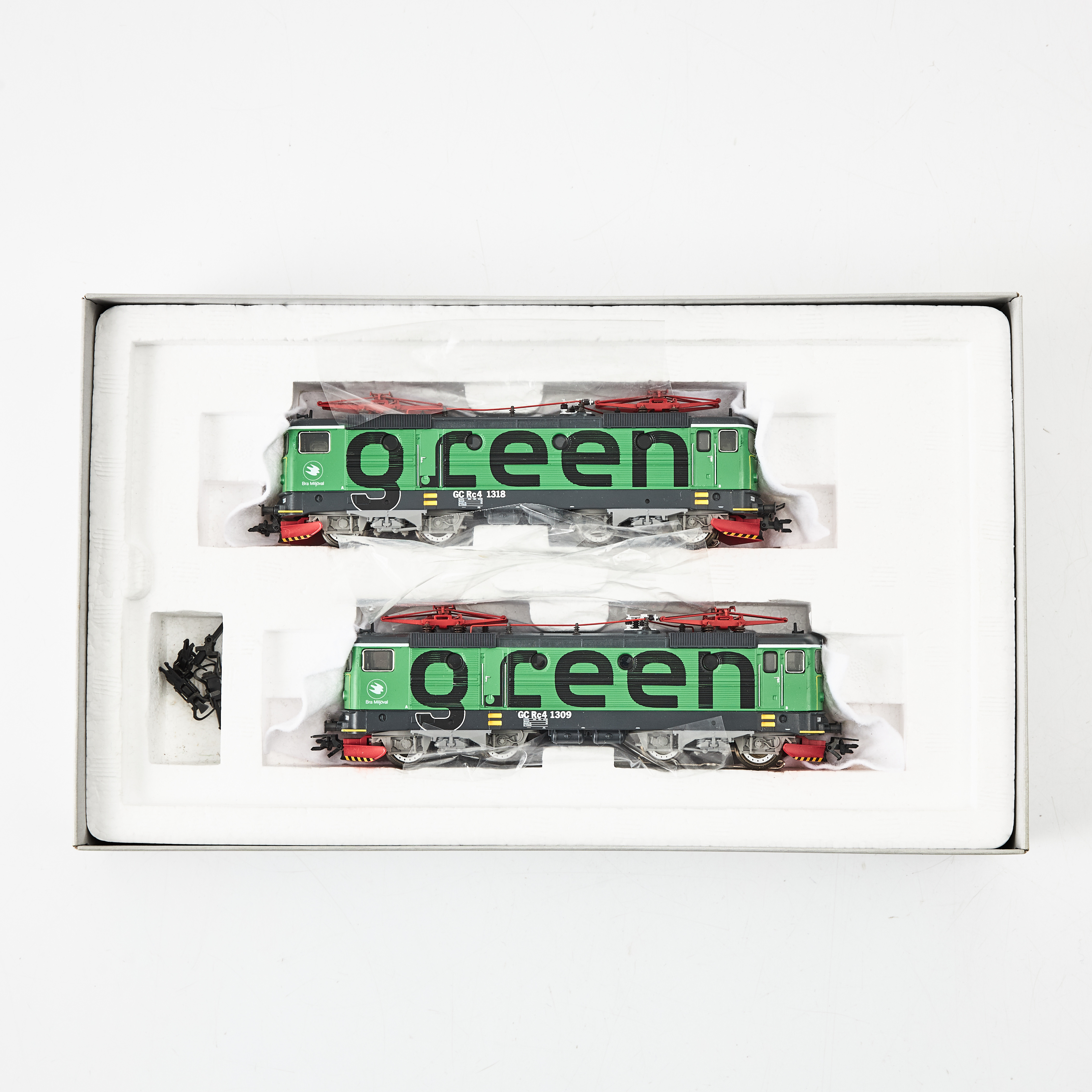 MÄRKLIN. 37415, Dubbla ellok Green Cargo, H0.