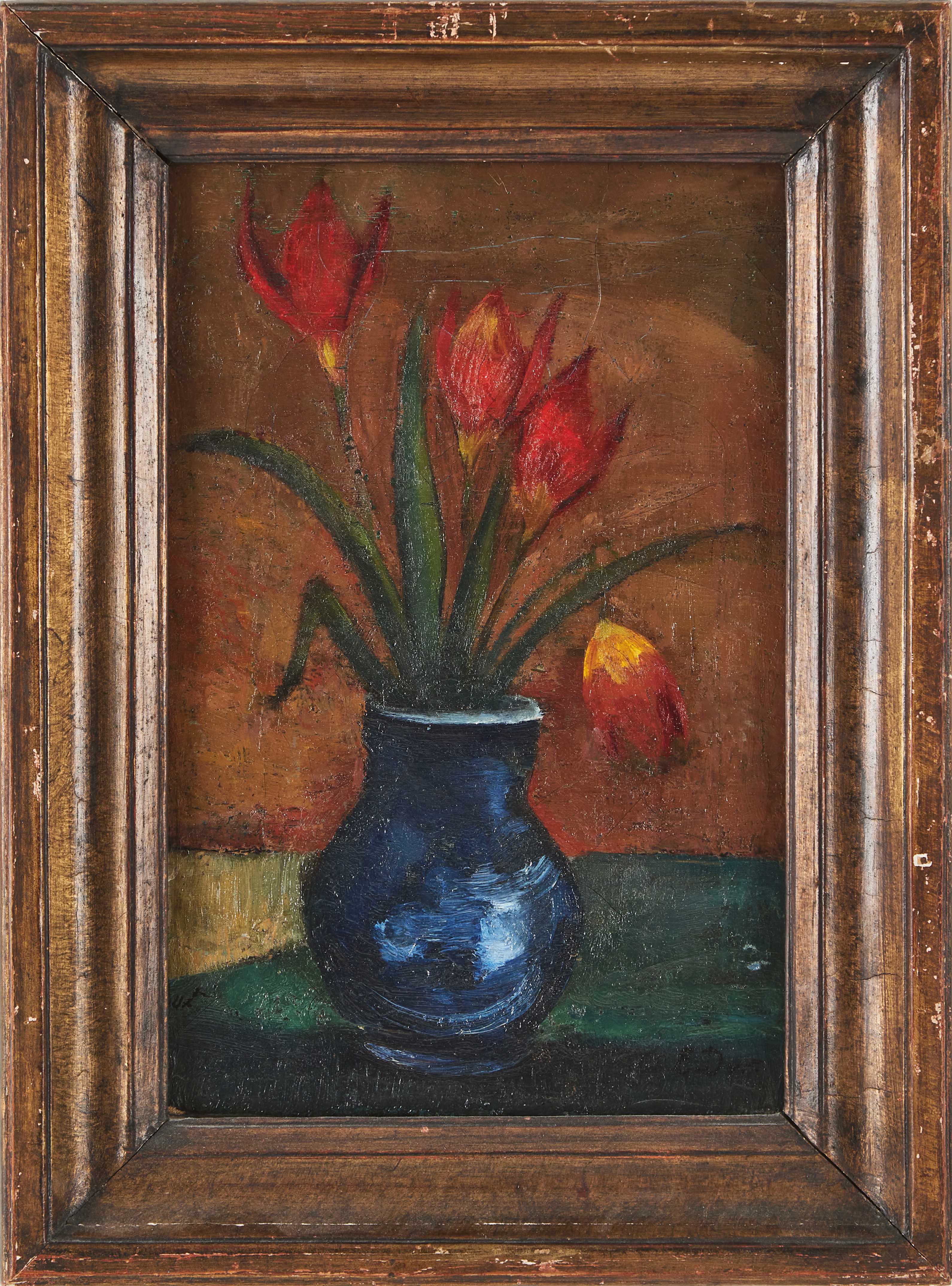 ERIC DETTHOW (1888-1952). "Blommor", olja på duk.