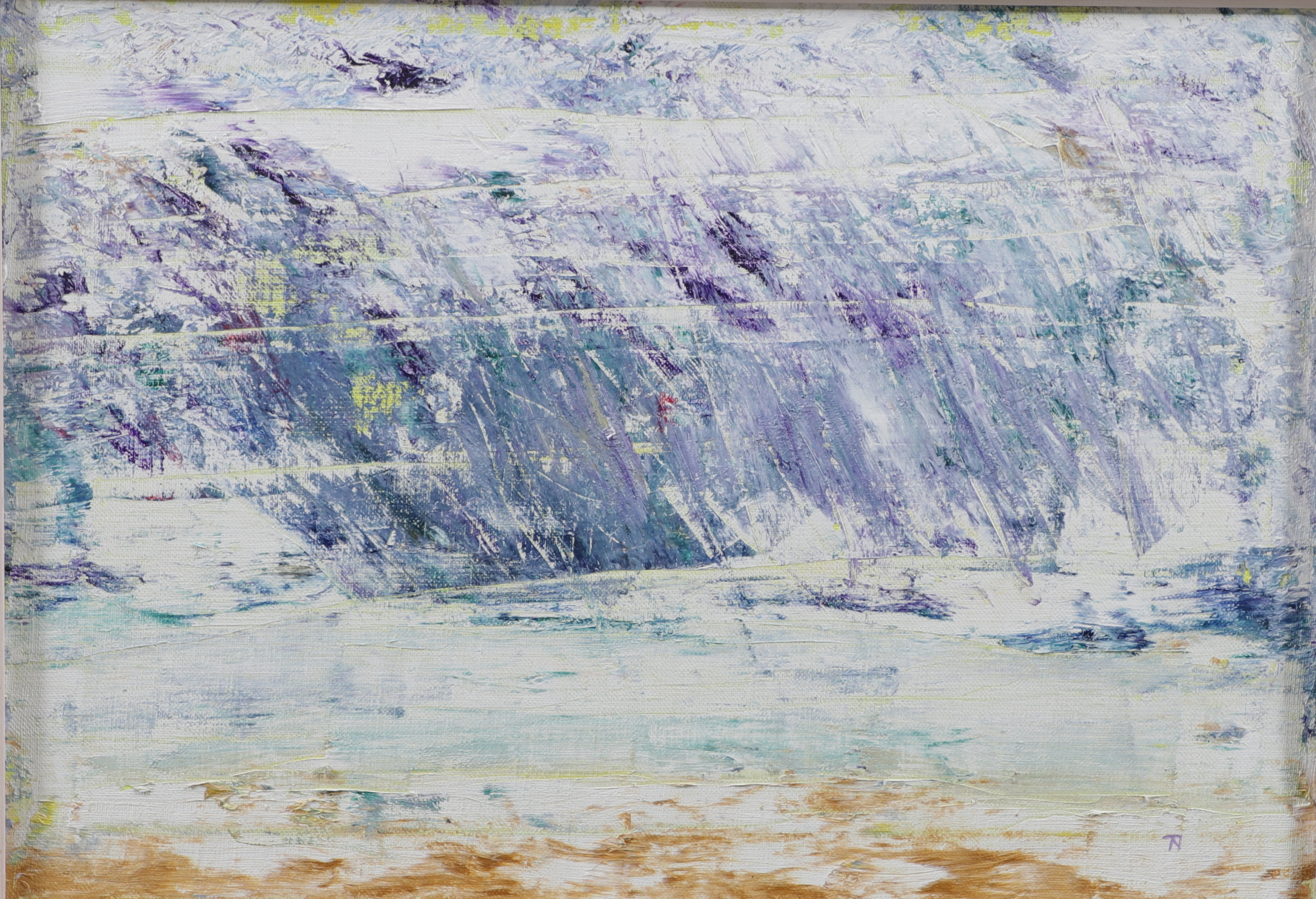 TORGNY NILSSON. "Strandkanten II", olja på duk, signerad och daterad a tergo -88.