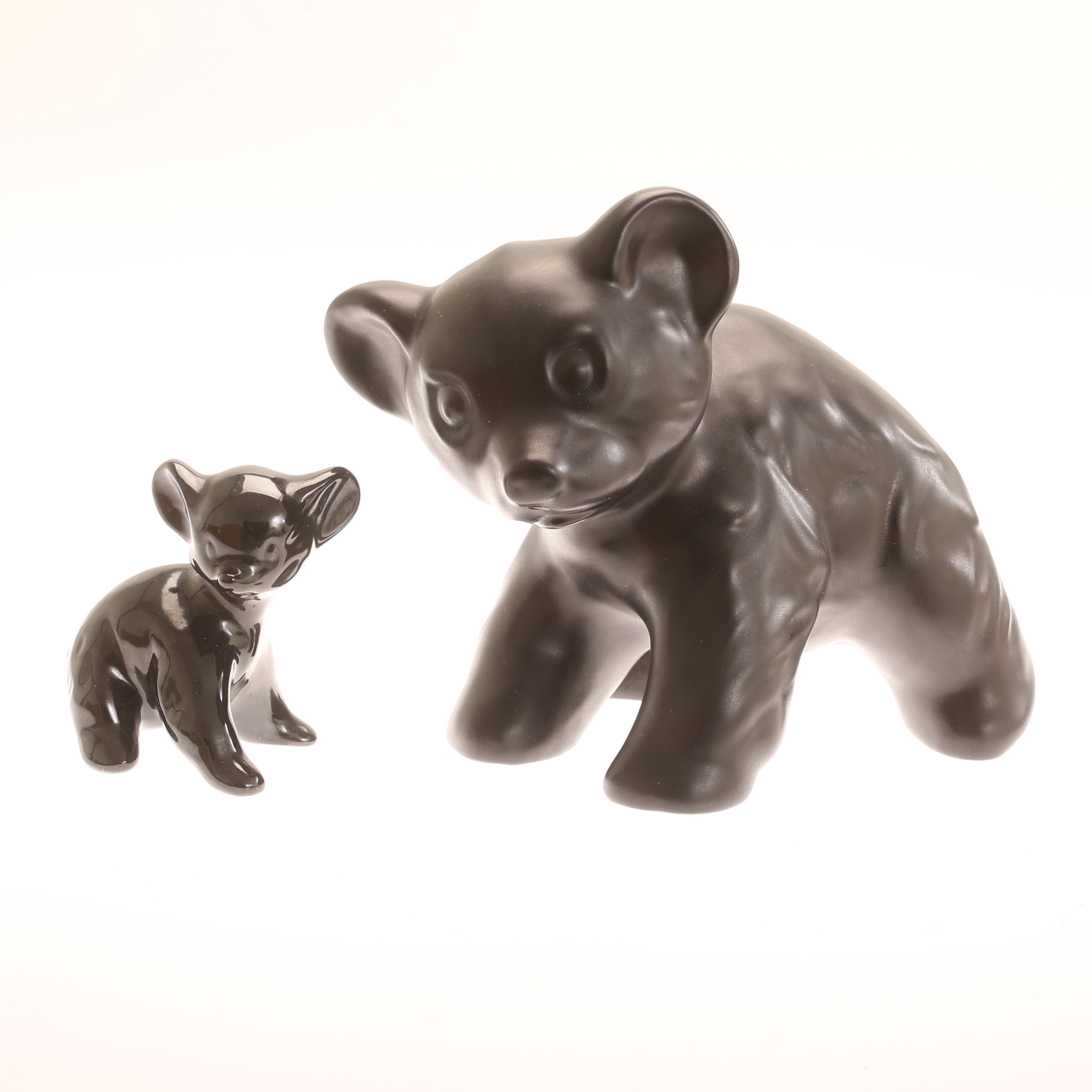 FIGURINER, 2 stycken, stengods, Folke & Elsa Jernberg, FEJ.