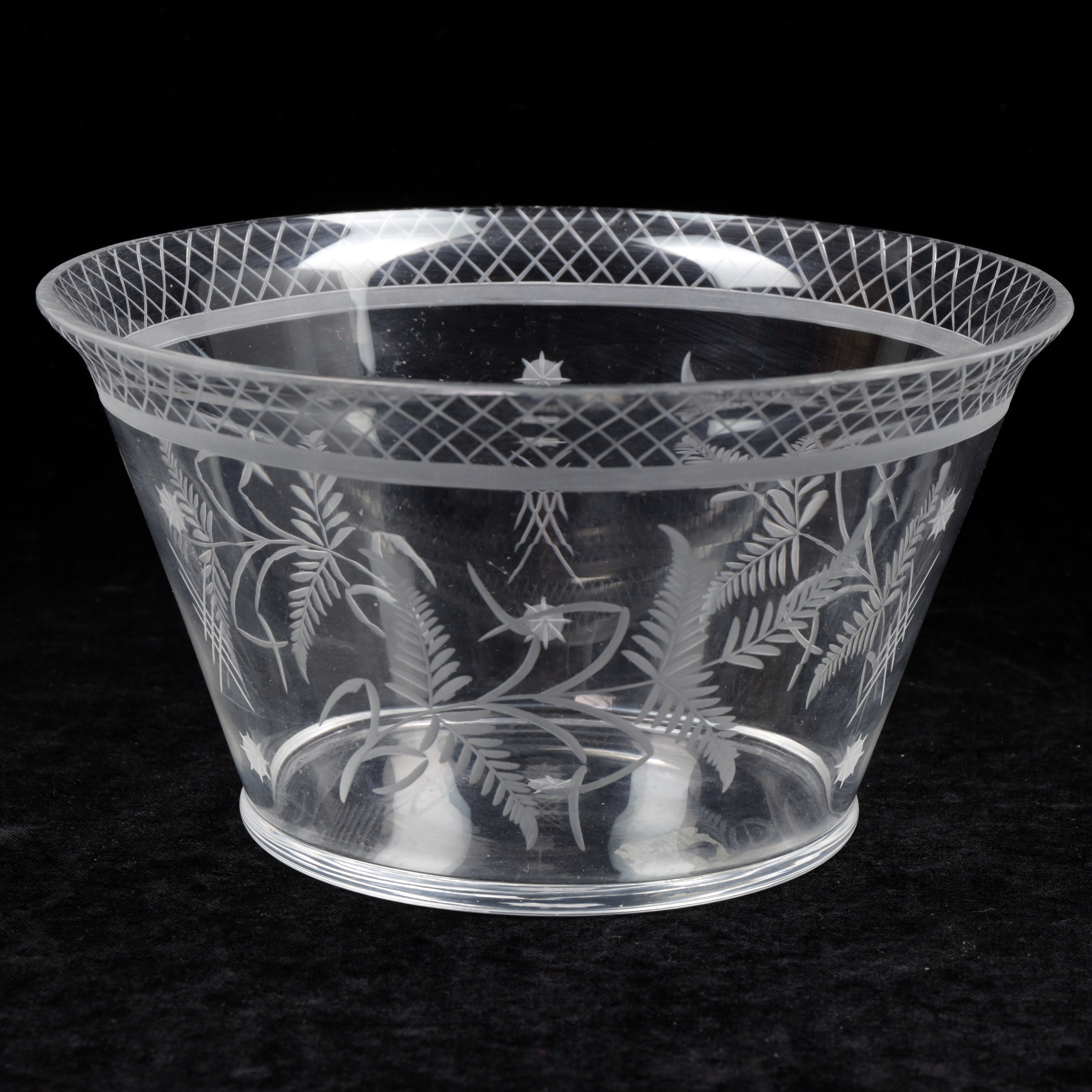 SKÅL, glas, Elme glasbruk, art deco, 1930-tal.
