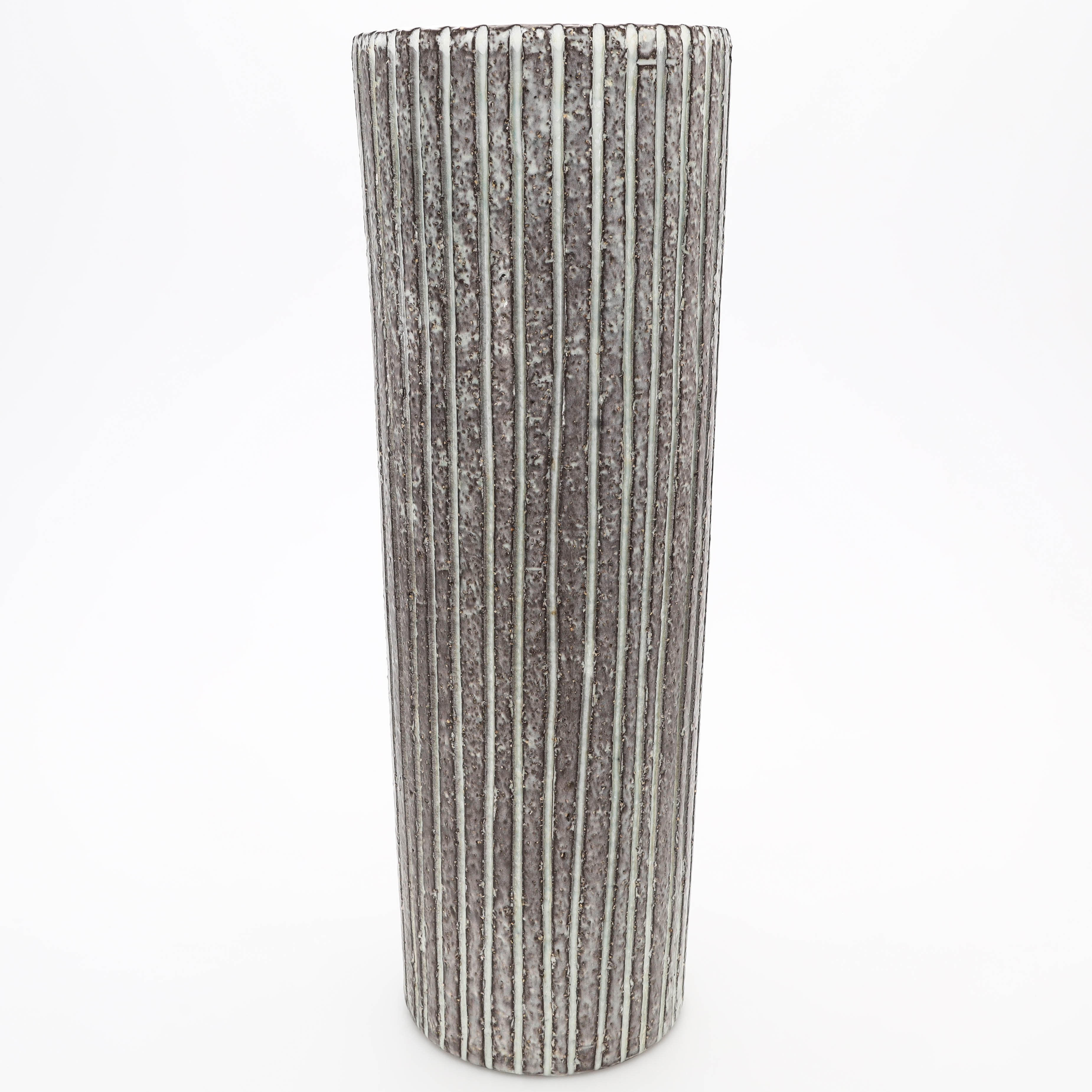 MARI SIMMULSON. Golvvas, lergods, "Trinidad", modell 4385, Upsala Ekeby, år 1958-61.