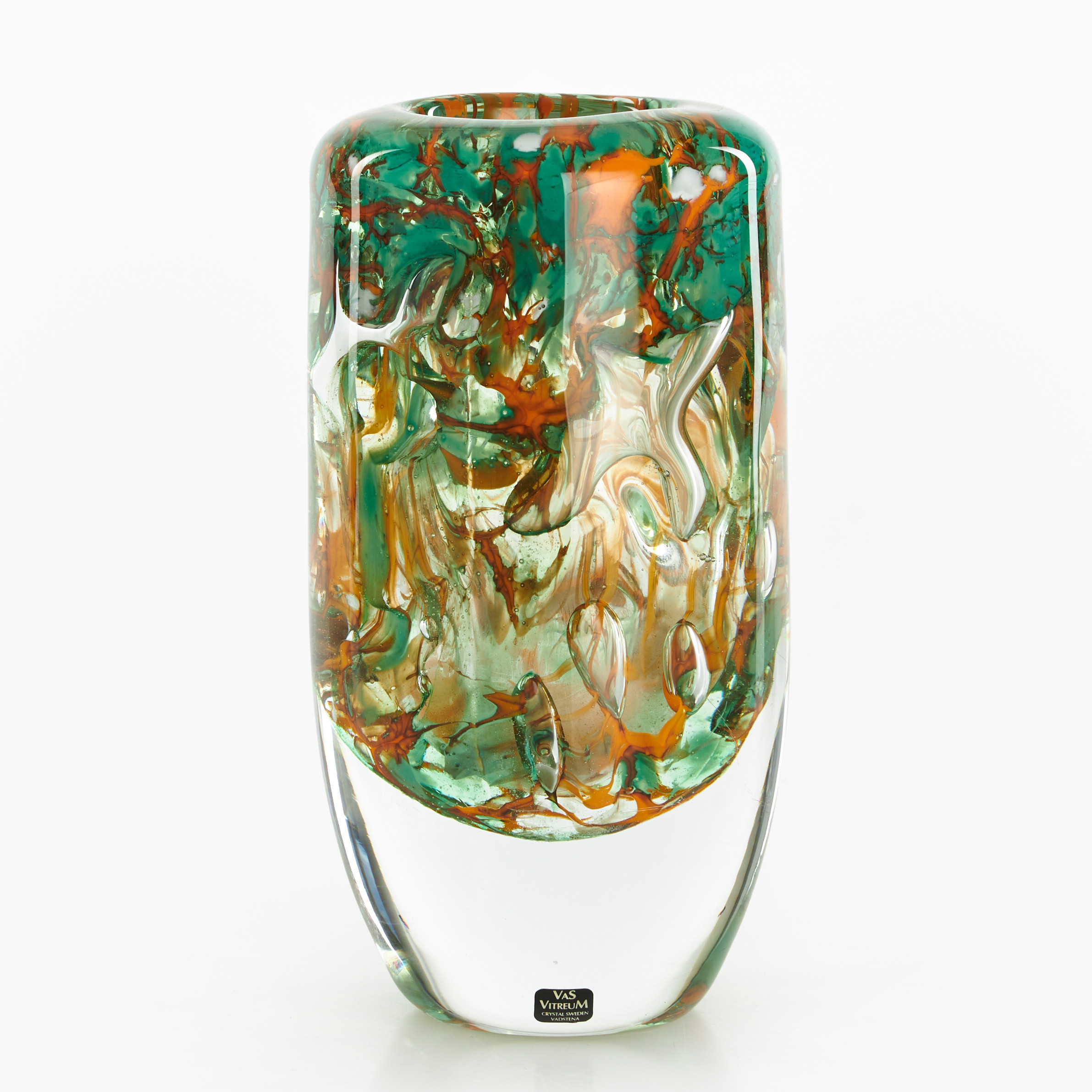 VAS, glas, Vas Vitreum, Vadstena, signerad.